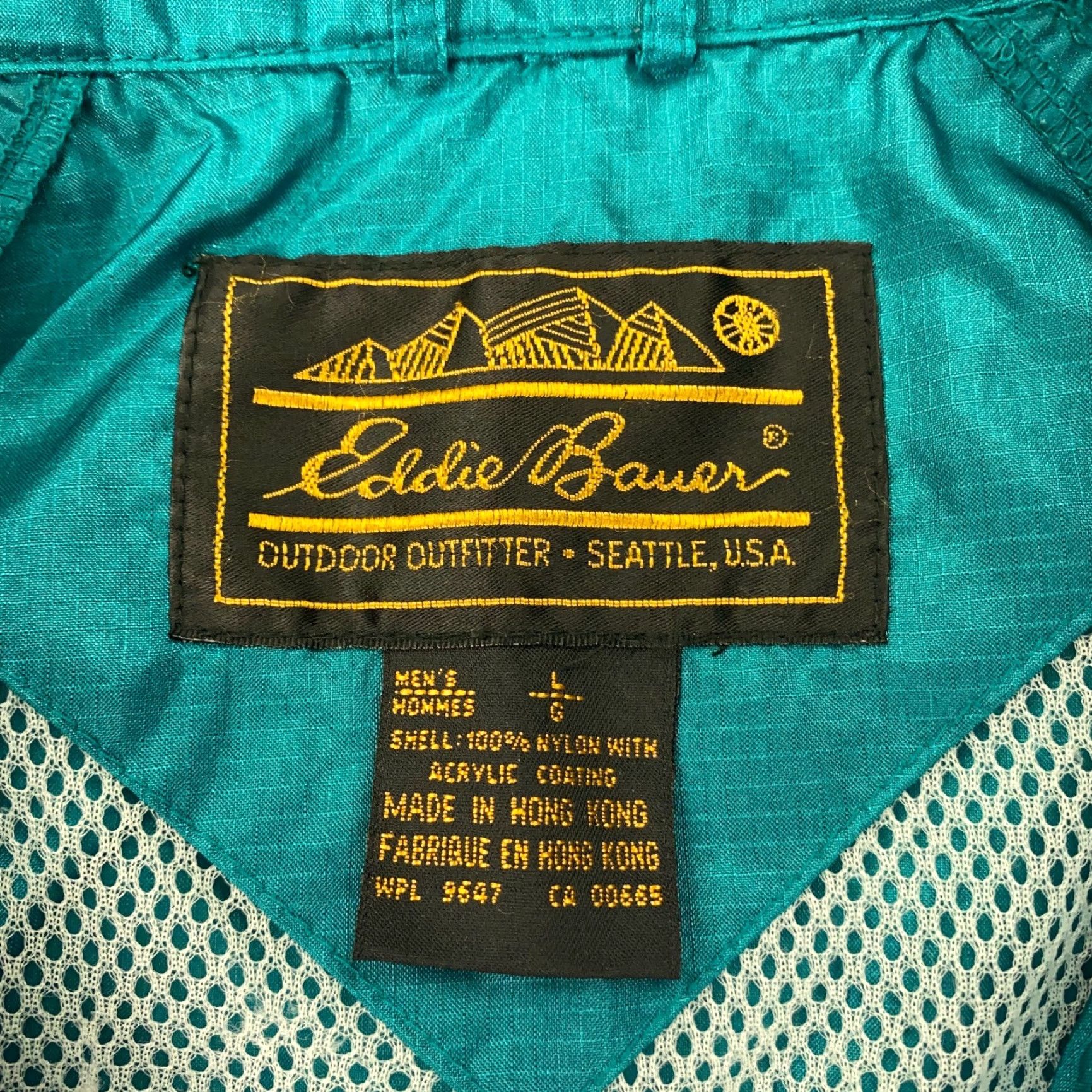 Eddie Bauer VINTAGE Eddie Bauer Jacket Mens Large Teal Windbreaker Hooded Zip Pockets 90s Outdoor All Seasons Windbreaker Regular Fit Green 2000s 90s Mens Size US L / EU 52-54 / 3 - 7 Thumbnail