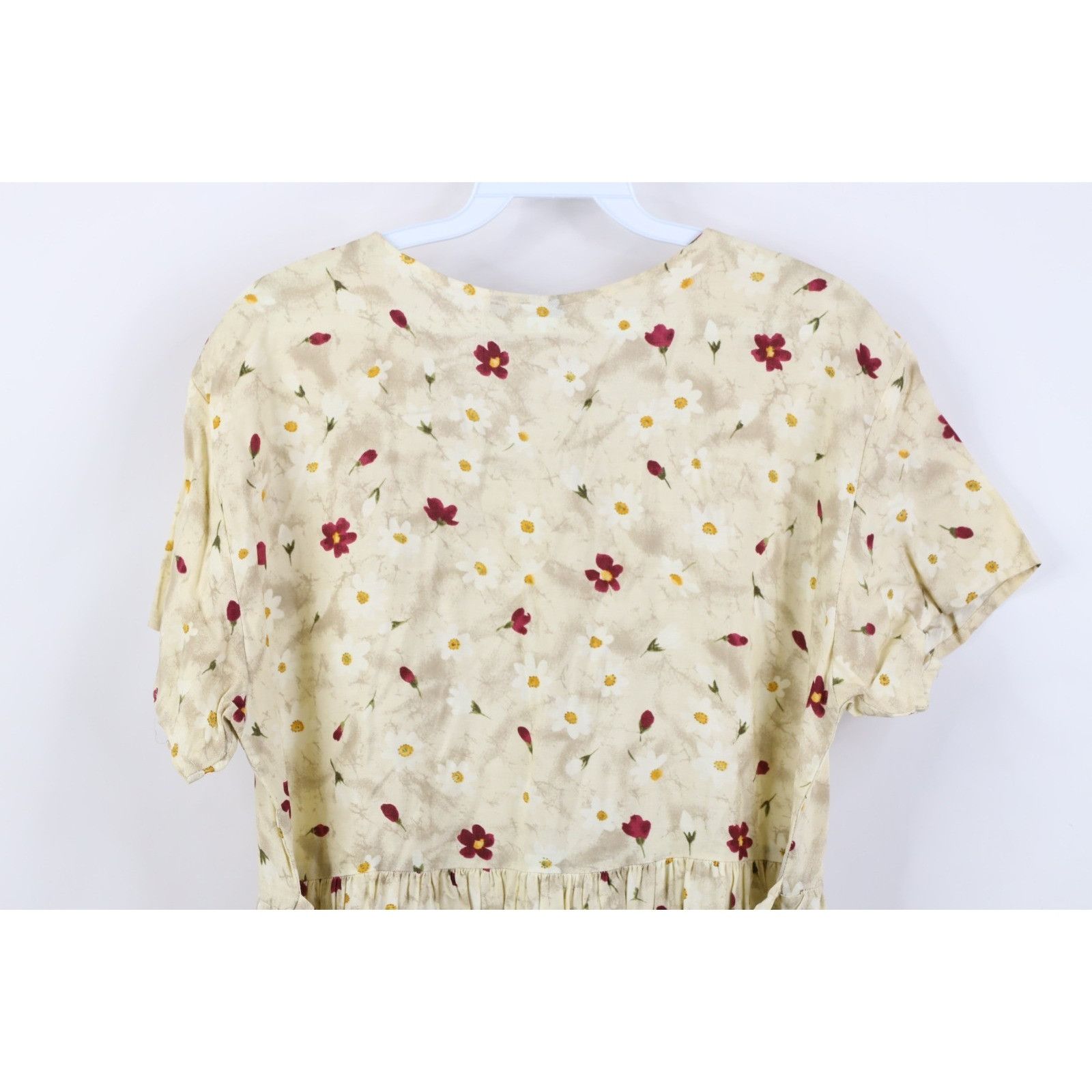 Vintage Vintage 90s Country Primitive Rayon Gabardine Flower Dress Size L / US 10 / IT 46 - 13 Thumbnail