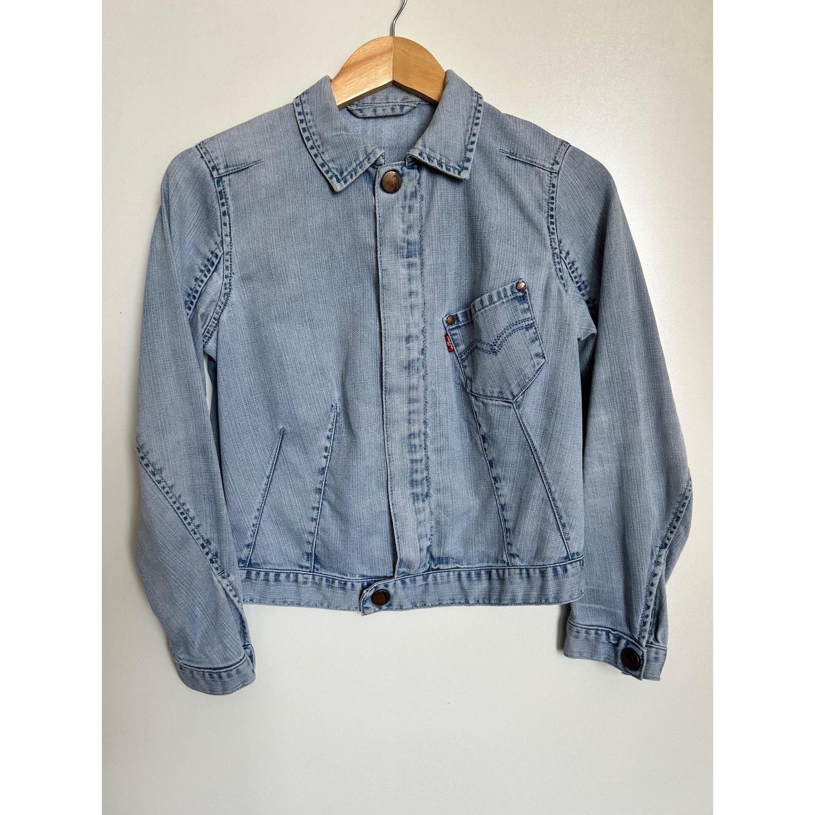 Levi's Levi's Engineered Jeans Jacket XS Y2K Rare Light Wash Denim Size US XS / EU 42 / 0 - 2 Thumbnail