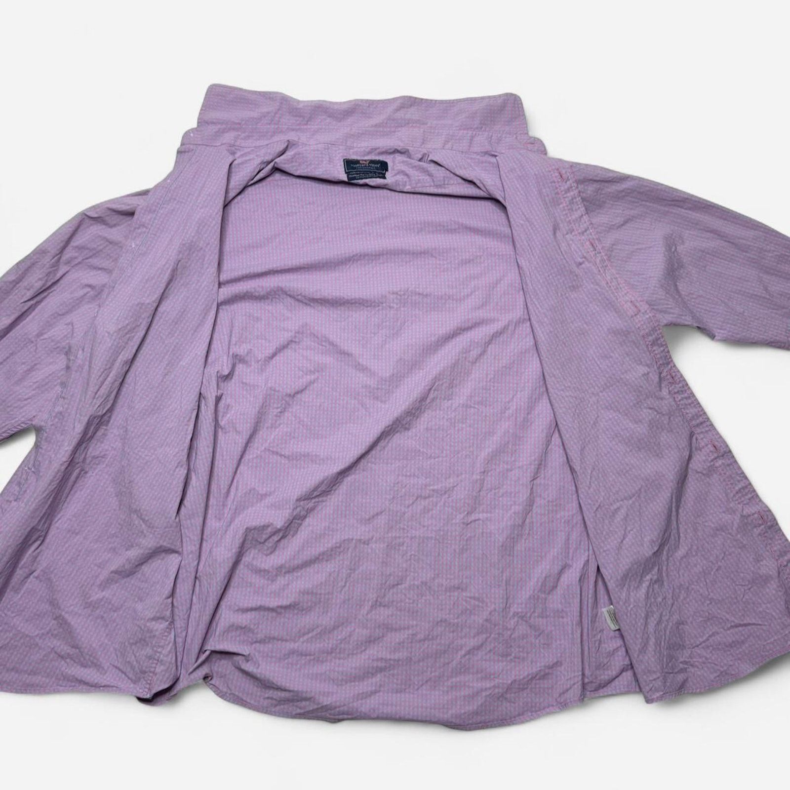 Vineyard Vines Vineyard Vines Pink Blue Check Classic Fit Button Down 2XL Size US XXL / EU 58 / 5 - 5 Thumbnail