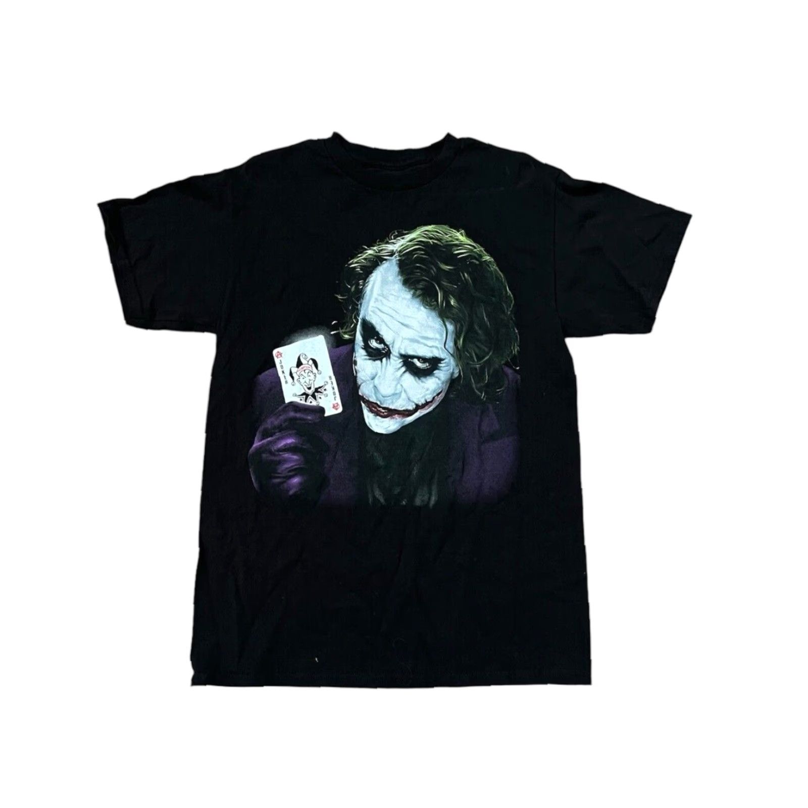 Vintage VINTAGE Batman Dark Knight Joker Men T-Shirt Big Face Heath Ledger Movie Promo Shirt M Black Cotton Knit Crew Neck Short Sleeve Regular Graphics Size US M / EU 48-50 / 2 - 1 Thumbnail