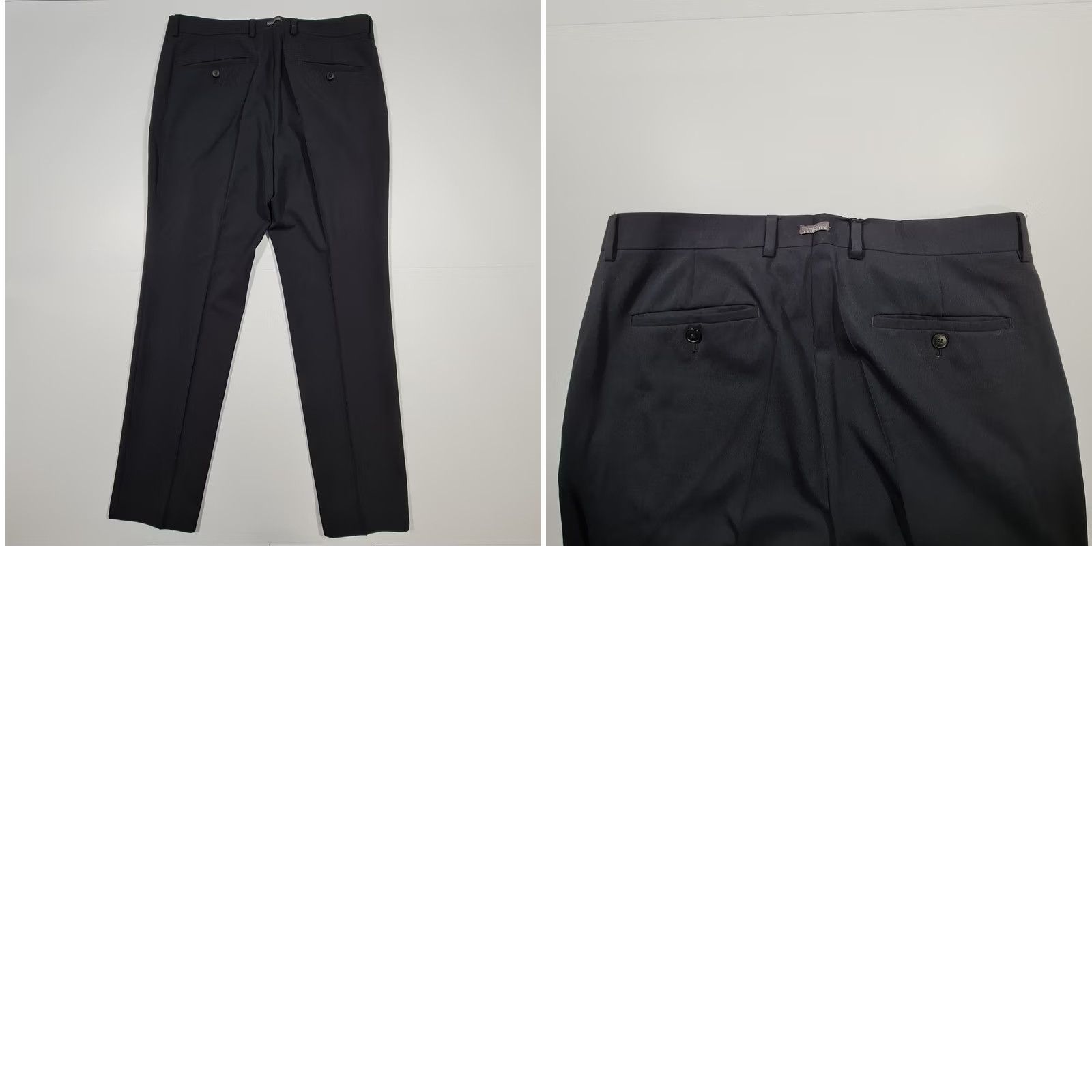 Vintage MCNEAL Mens Trousers Dress Pants Blue Wool Blend 34 R Tapered Dry Clean Only Mens Size US 34 / EU 50 - 8 Thumbnail