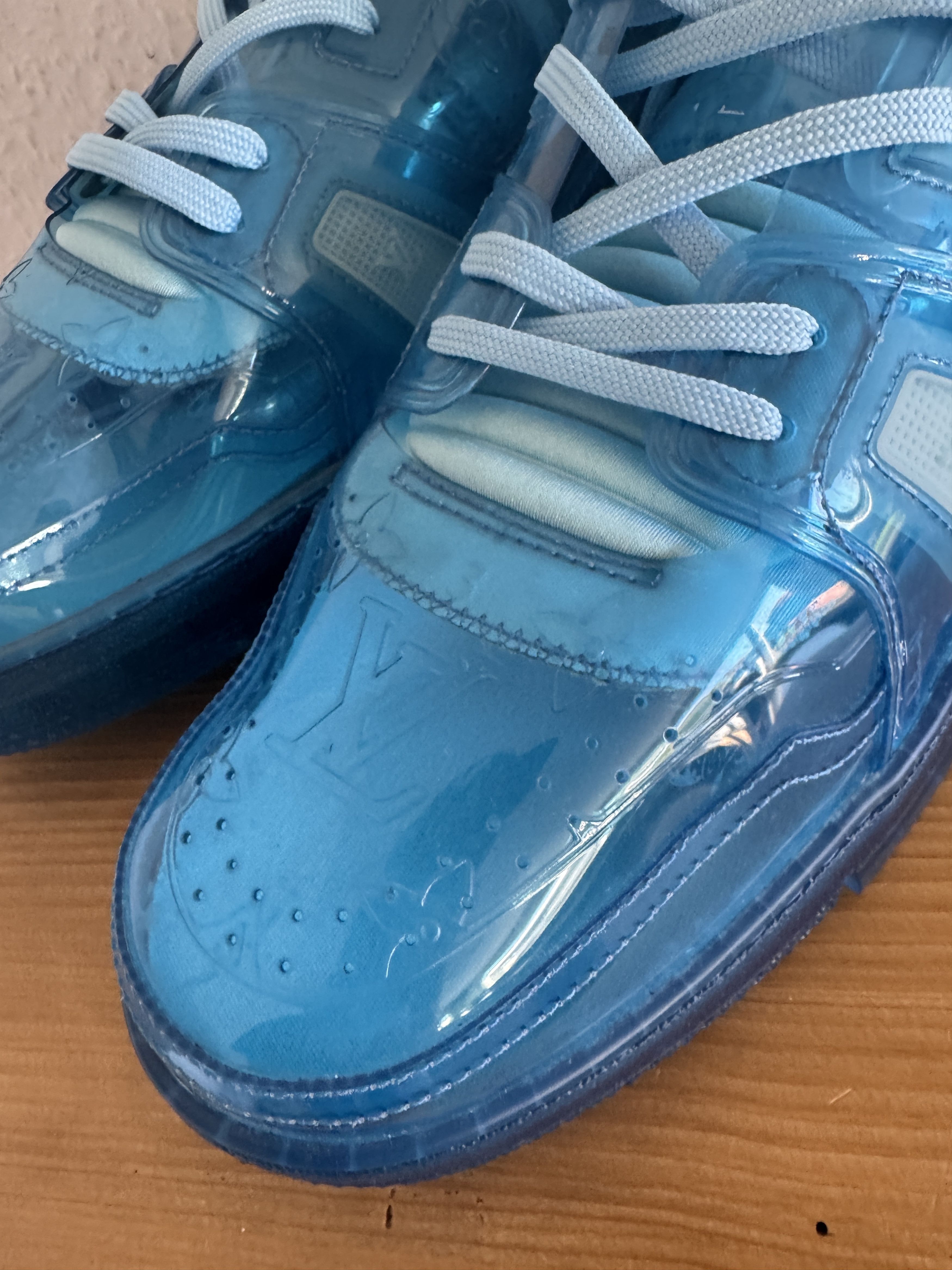 Louis Vuitton Transparent blue LV Trainer Size US 13 / EU 46 - 4 Thumbnail