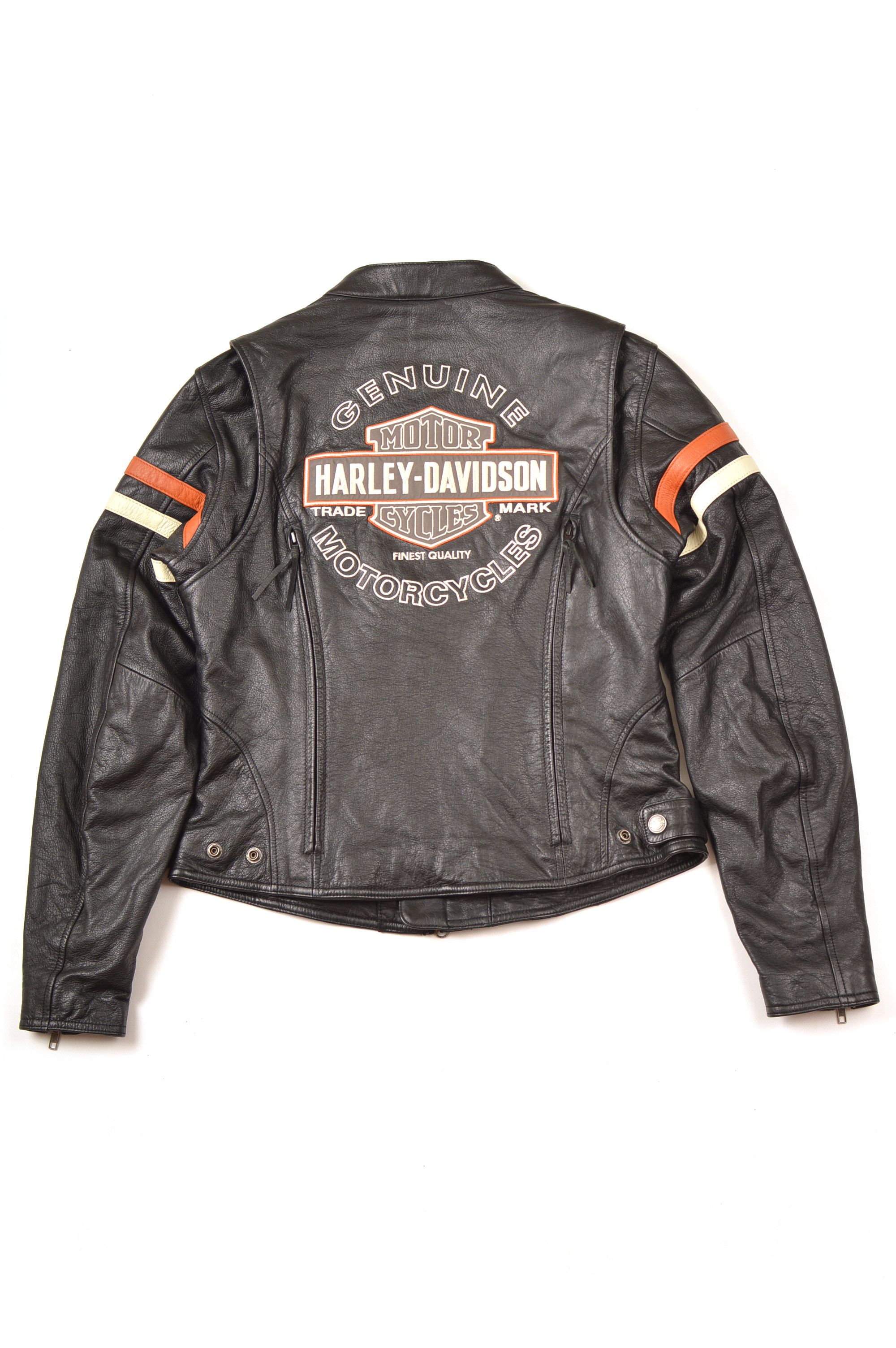 Harley Davidson × Vintage Harley Davidson Women's Miss Enthusiast Leather Jacket Size M / US 6-8 / IT 42-44 - 11 Thumbnail