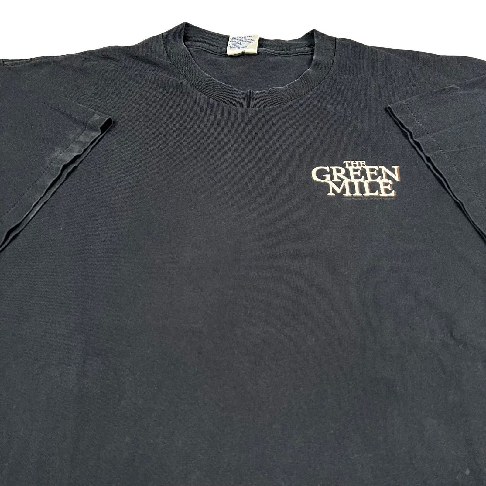 Image of Vintage The Green Mile Movie Promo Single Stitched T Shirt in Black, Men's (Size XL)