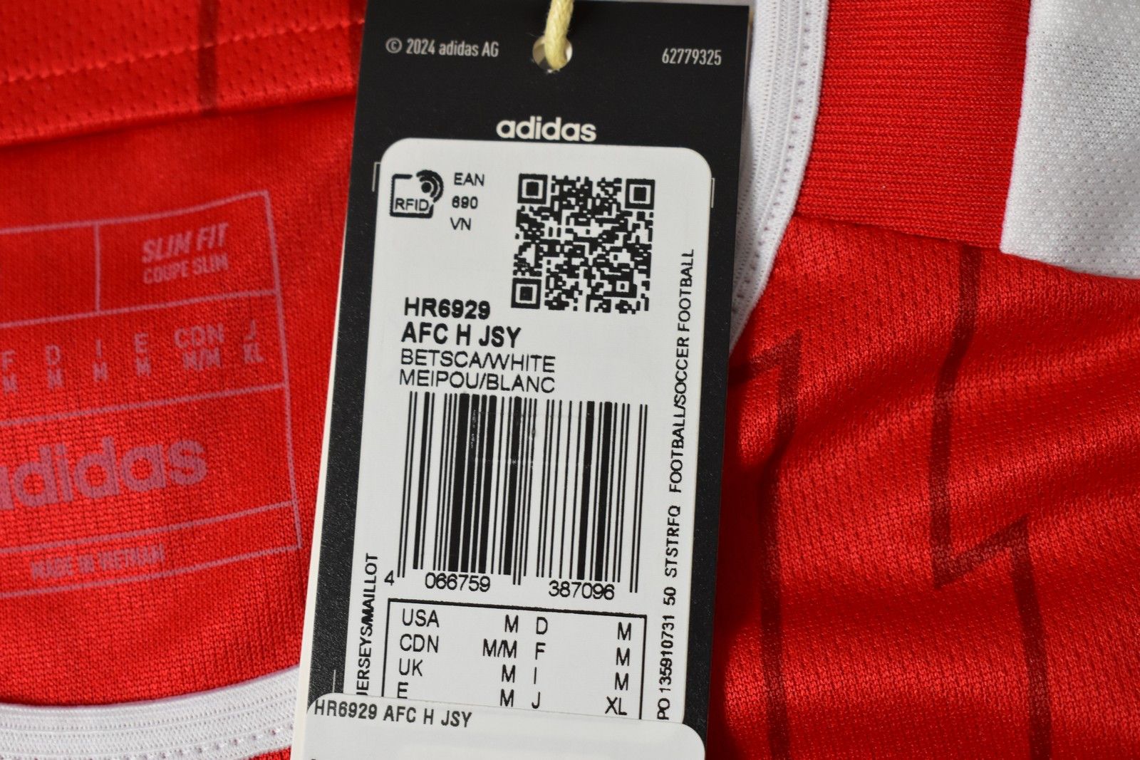 Adidas 2023-24 adidas ARSENAL FC Home Shirt Official SIZE M Size US M / EU 48-50 / 2 - 10 Thumbnail