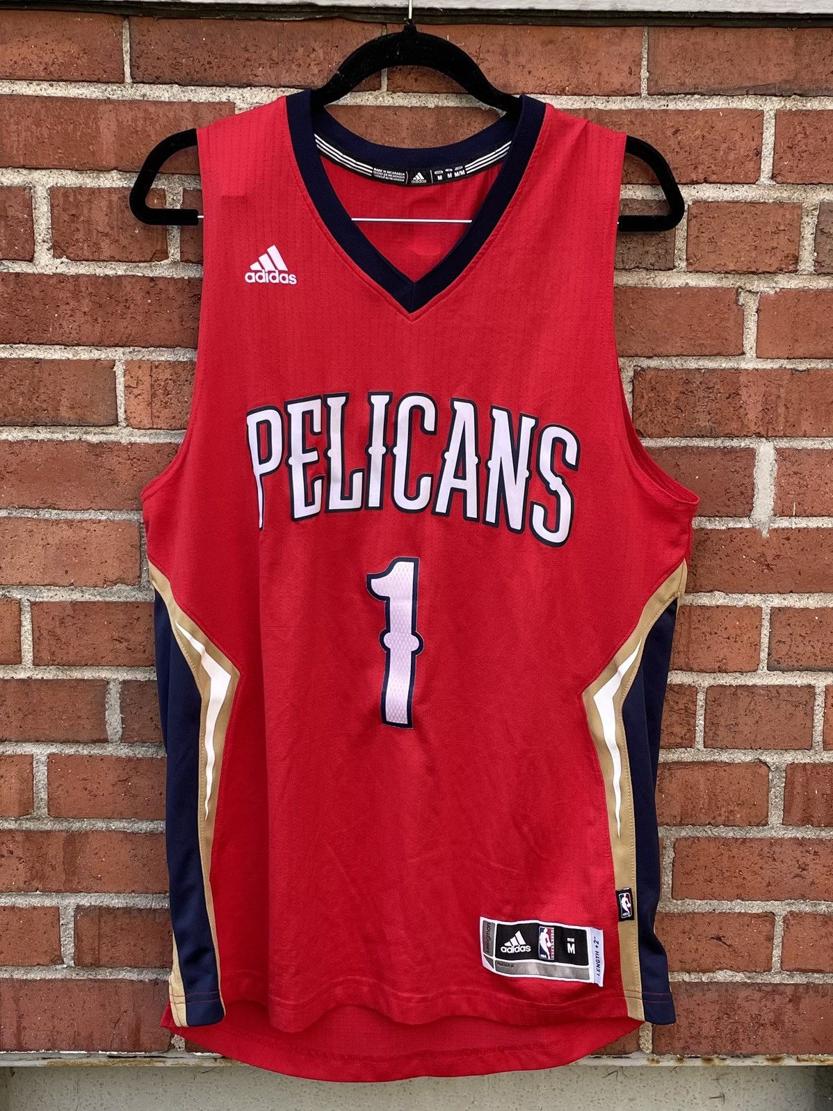 Adidas Adidas Swingman NBA new Orlean Pelicans Tyreke Evans Jersey Size US M / EU 48-50 / 2 - 1 Thumbnail