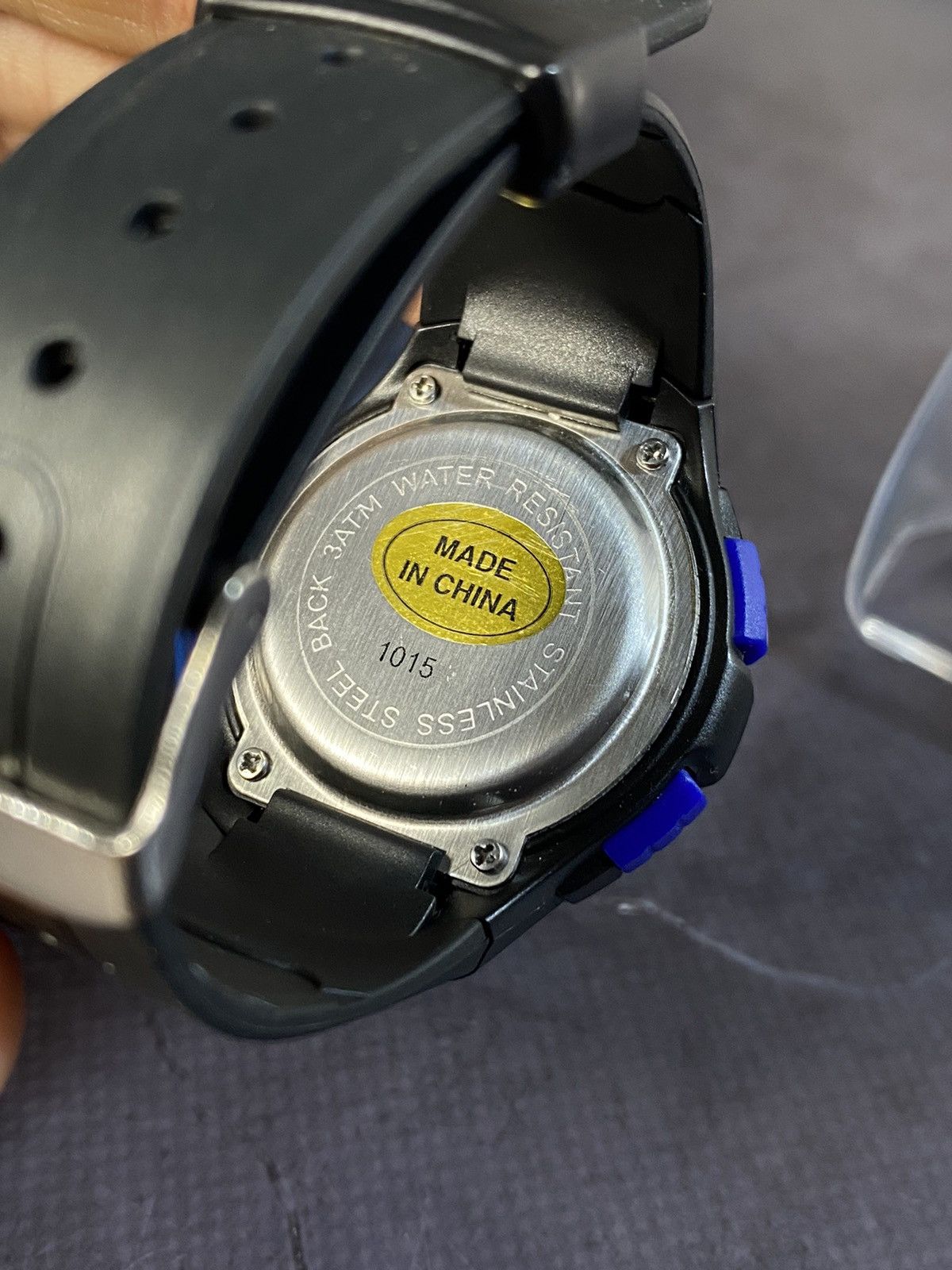 Jewelry × Vintage Blue Digital Sports Watch - Chrono 1015 Size ONE SIZE - 3 Thumbnail