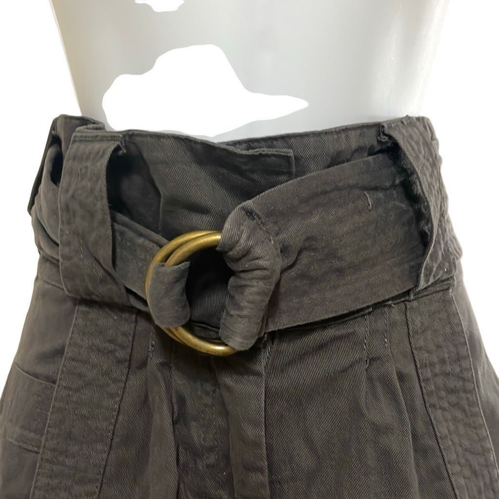 Other Mike & Chris Womens 2 Vintage Y2K Gray Belted 100% Cotton Pa Size 26" / US 2 / IT 38 - 3 Thumbnail