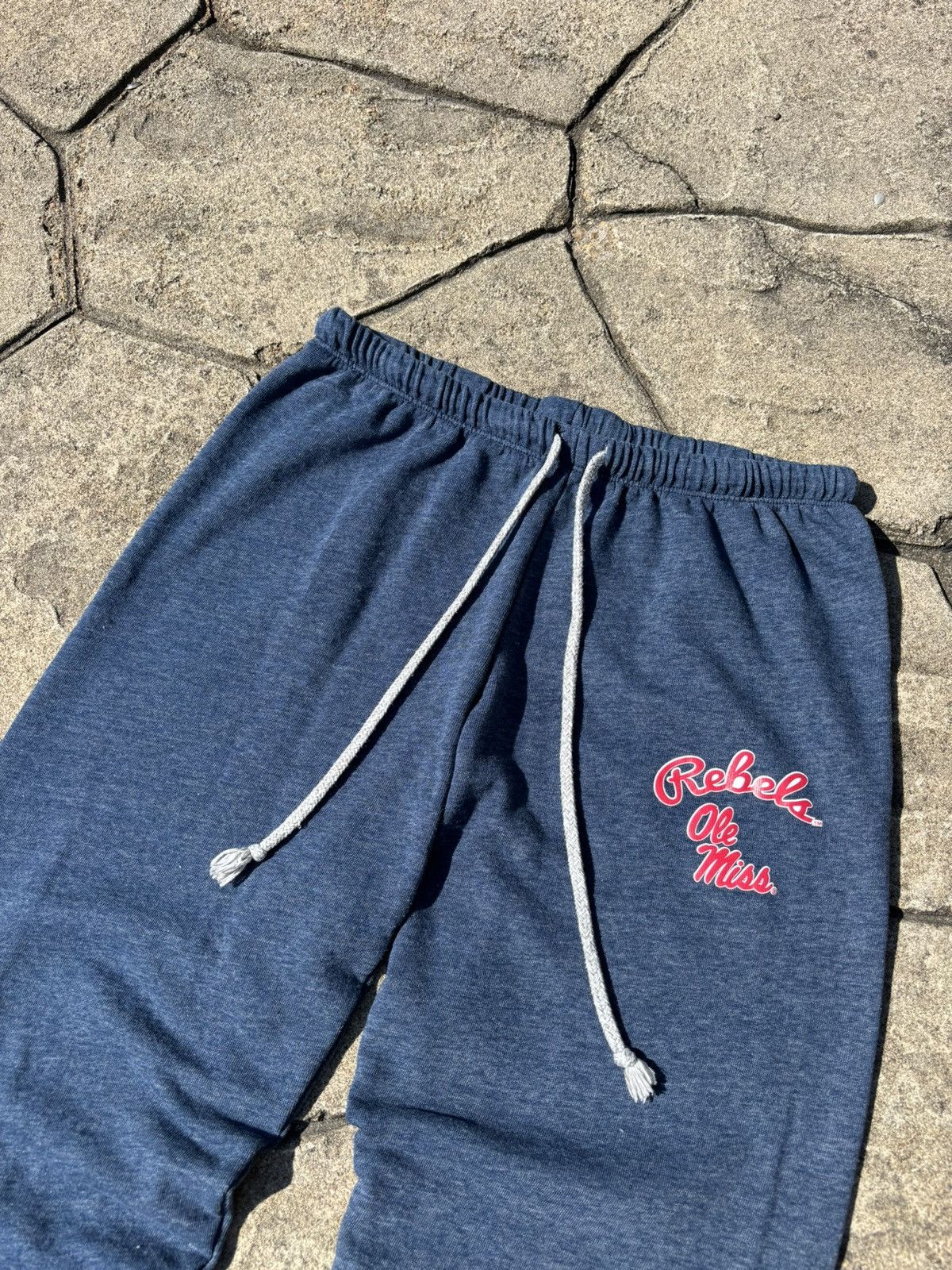 Vintage Y2K Ole Miss Navy Loungewear Sweatpants Size 26" / US 2 / IT 38 - 3 Thumbnail