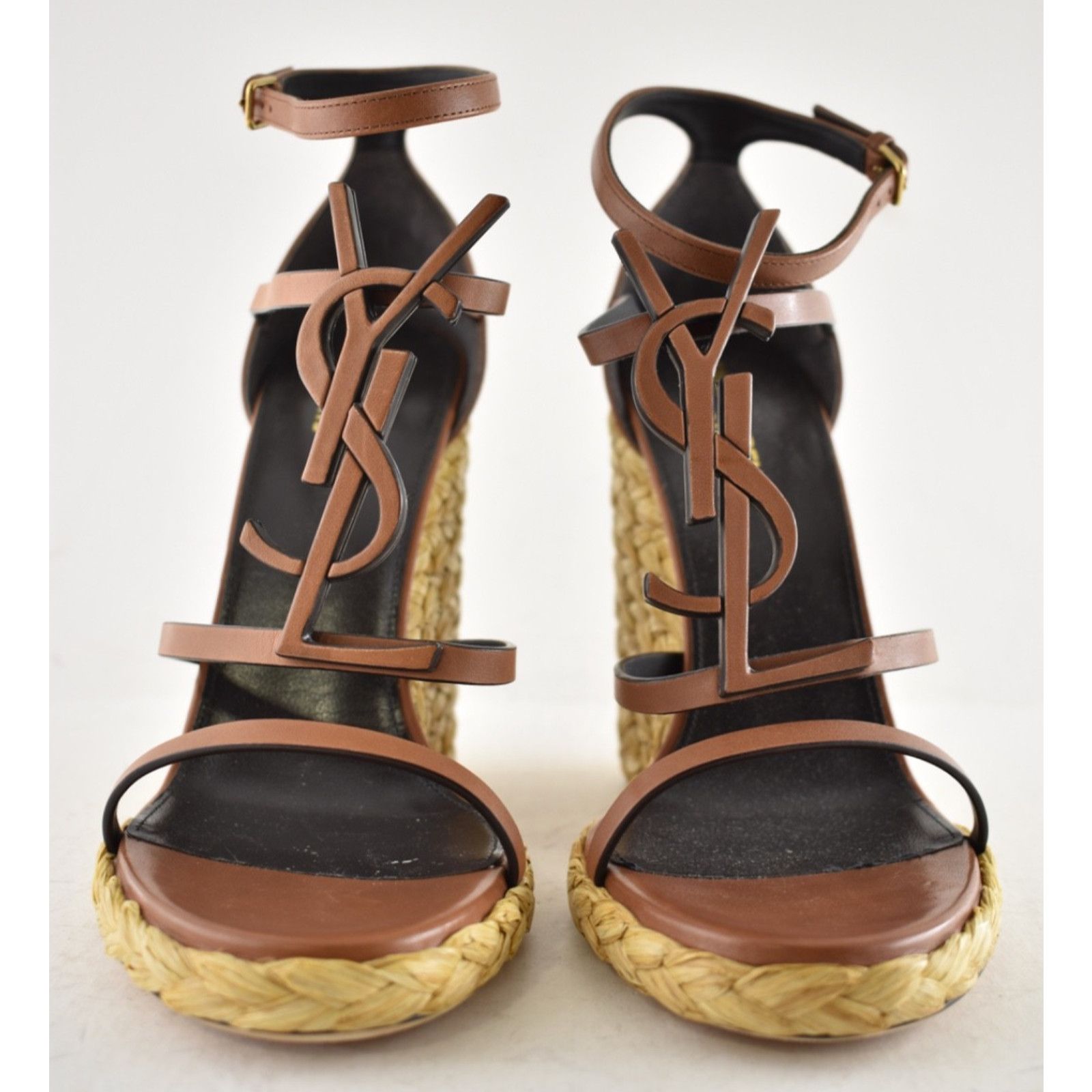 Yves Saint Laurent Saint Laurent YSL Logo Cassandra 105 Ankle Strap Heel 41 Size US 11 / IT 41 - 10 Thumbnail