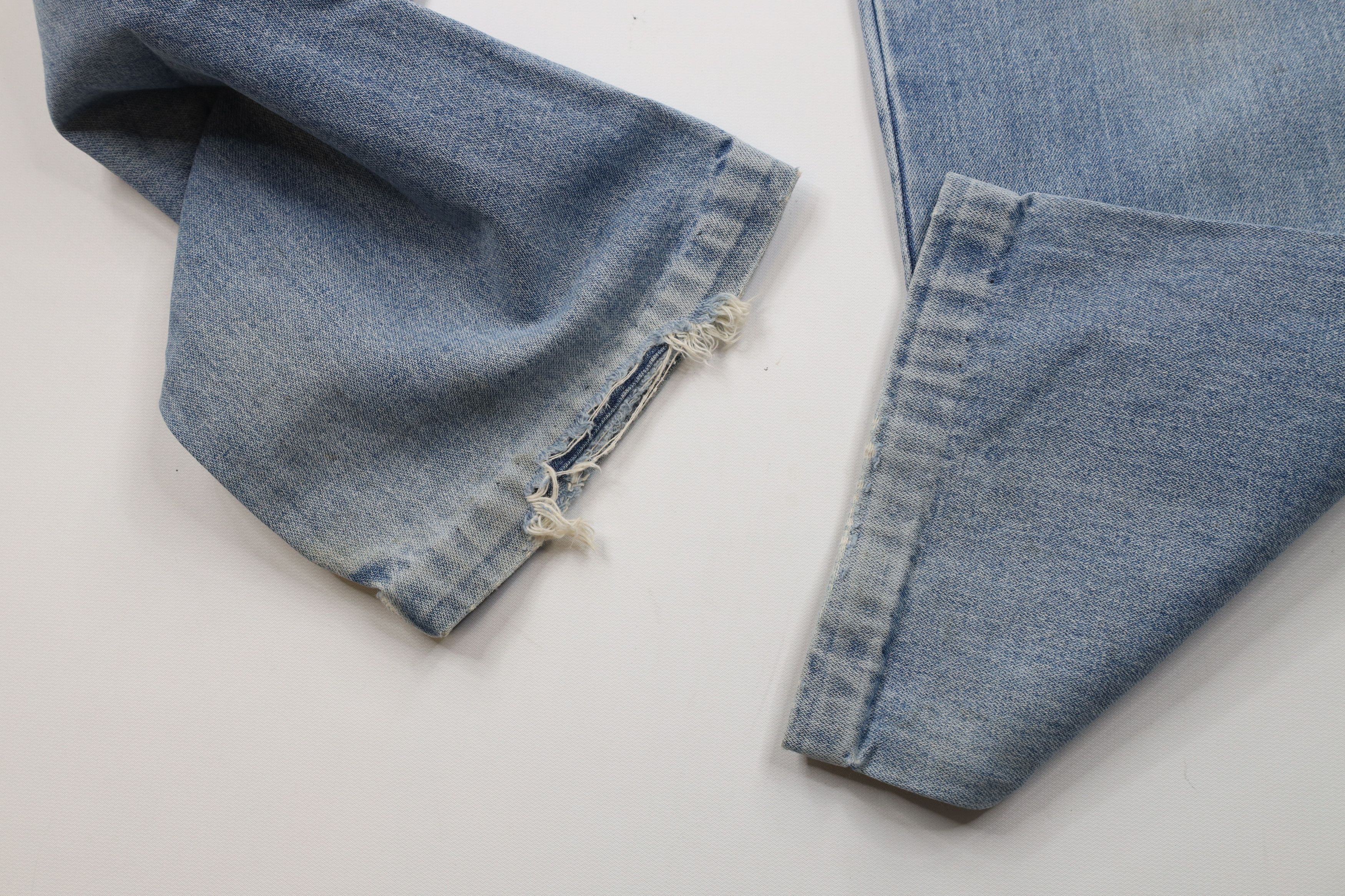 Vintage Vintage 70s Streetwear Wide Leg Flared Denim Jeans Blue Size US 32 / EU 48 - 5 Thumbnail