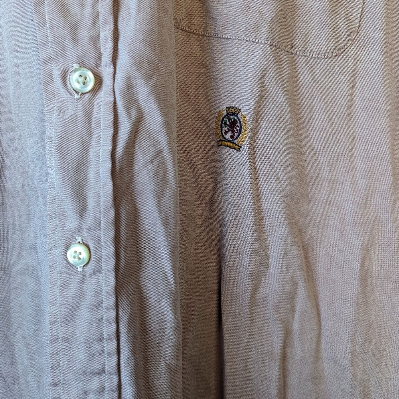 Tommy Hilfiger Tommy Hilfiger Windsor Pinpoint Button Front Shirt - 16/35 Size US S / EU 44-46 / 1 - 4 Thumbnail