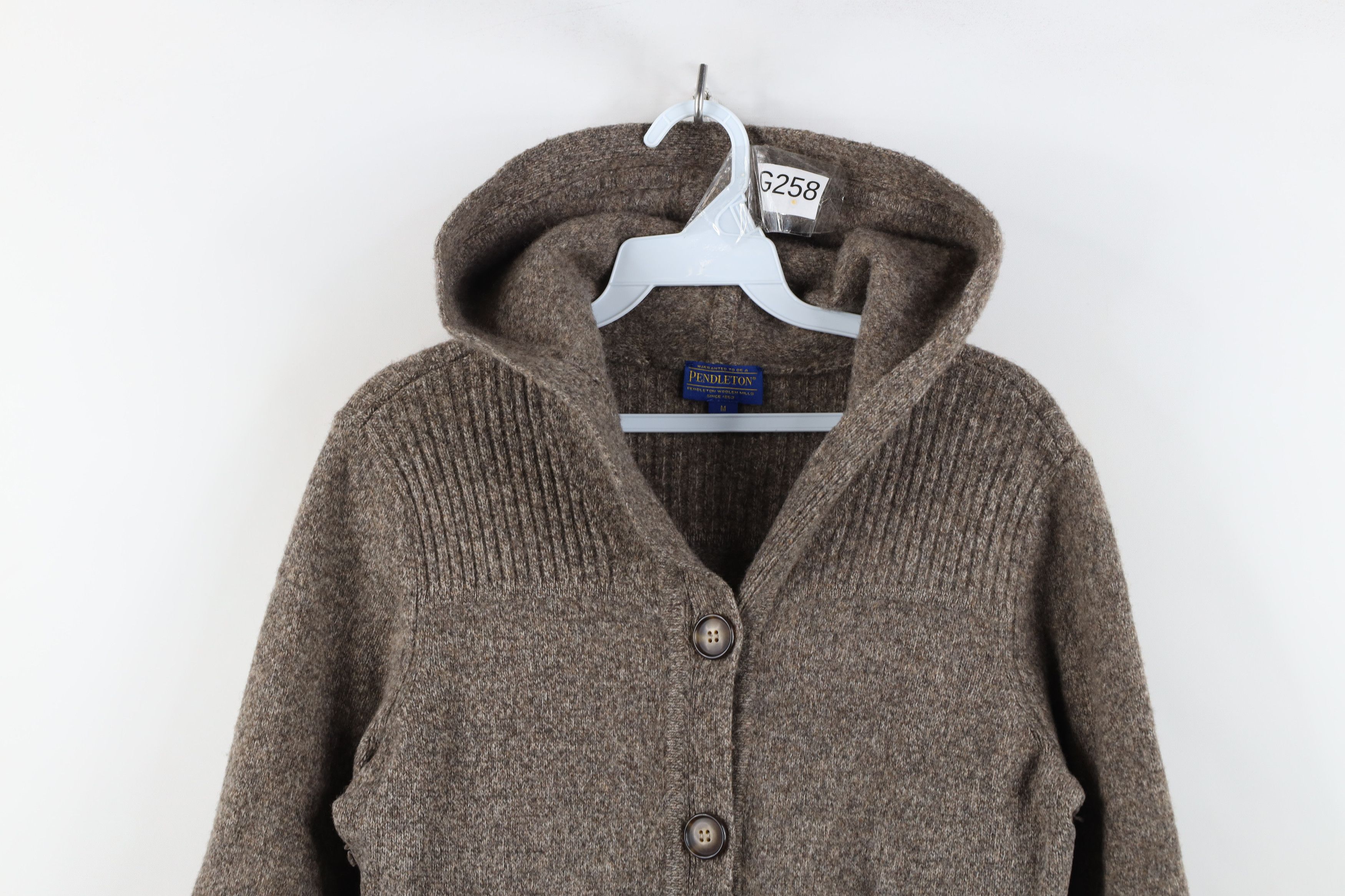 Pendleton Vintage Pendleton Blend Knit Hooded Cardigan Sweater Size M / US 6-8 / IT 42-44 - 2 Thumbnail