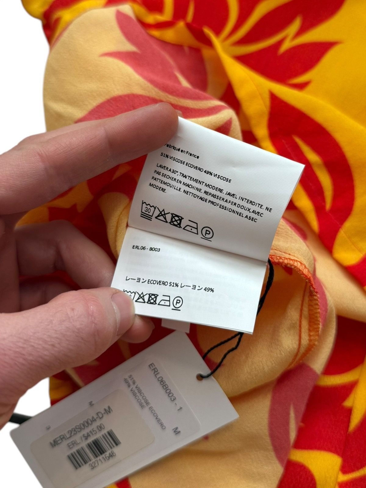 ERL Eco Viscose Tropical Hawaiian Shirt Size US L / EU 52-54 / 3 - 7 Thumbnail
