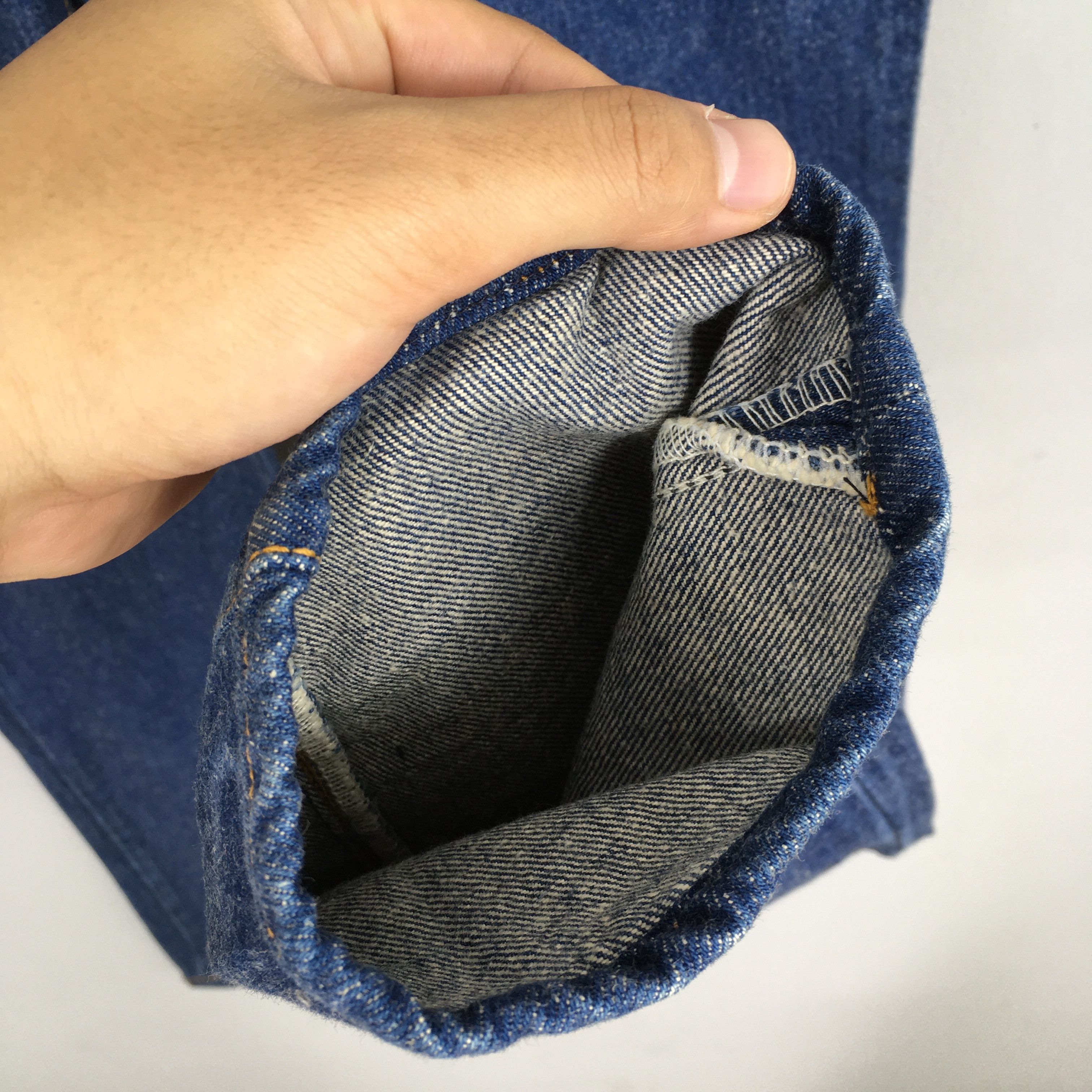 Levi's Size 23x31 Vintage 90s Levi's 501 Faded Blue Jeans S334 Size 23" - 5 Thumbnail