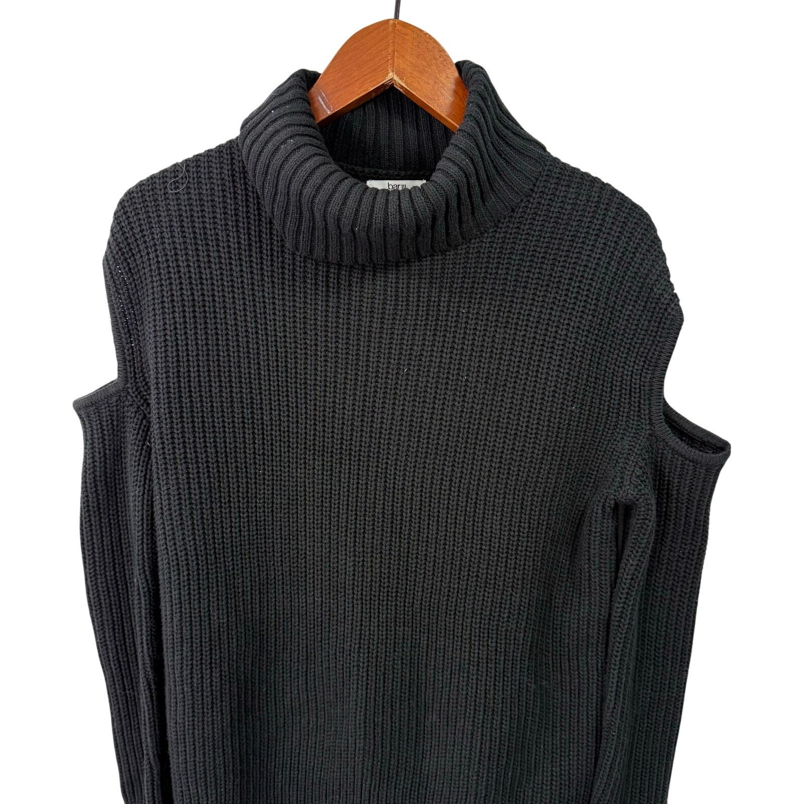 Bar III Bar III Women’s Sweater XS Chunky Cold Shoulder NEW # G590 Size XS / US 0-2 / IT 36-38 - 6 Thumbnail