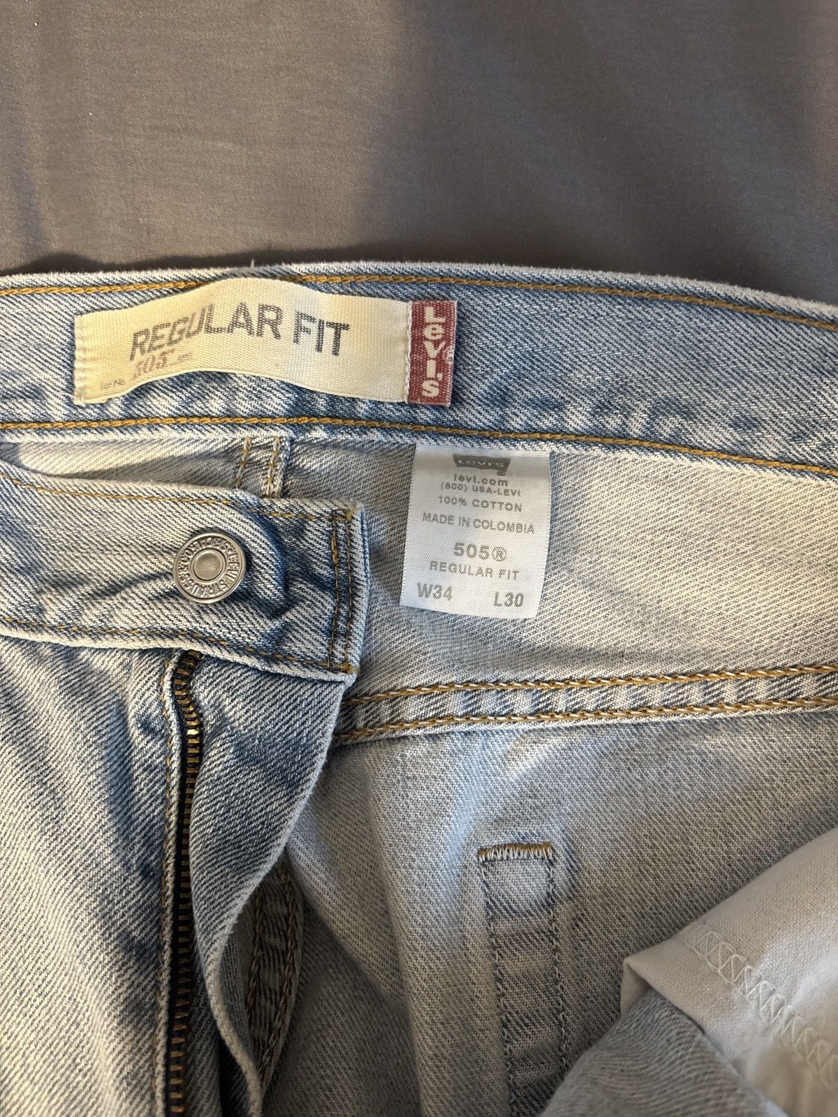 Levi's Light Blue Levi’s Jeans 34W 30L Size US 34 / EU 50 - 3 Thumbnail