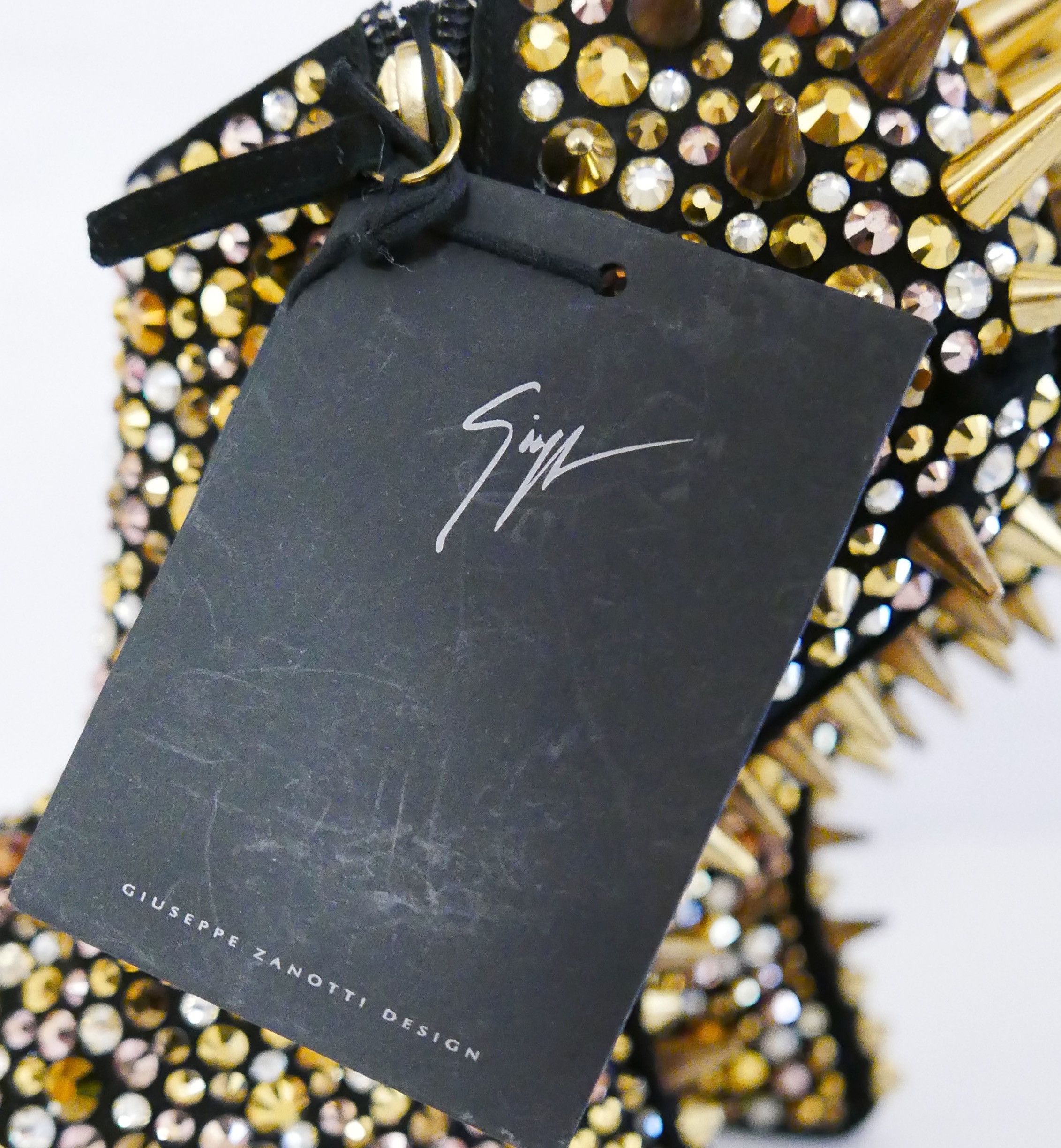 Giuseppe Zanotti Giuseppe Zanotti Lady Gaga Crystal & Spike Wedges Heels Size US 6 / IT 36 - 4 Thumbnail