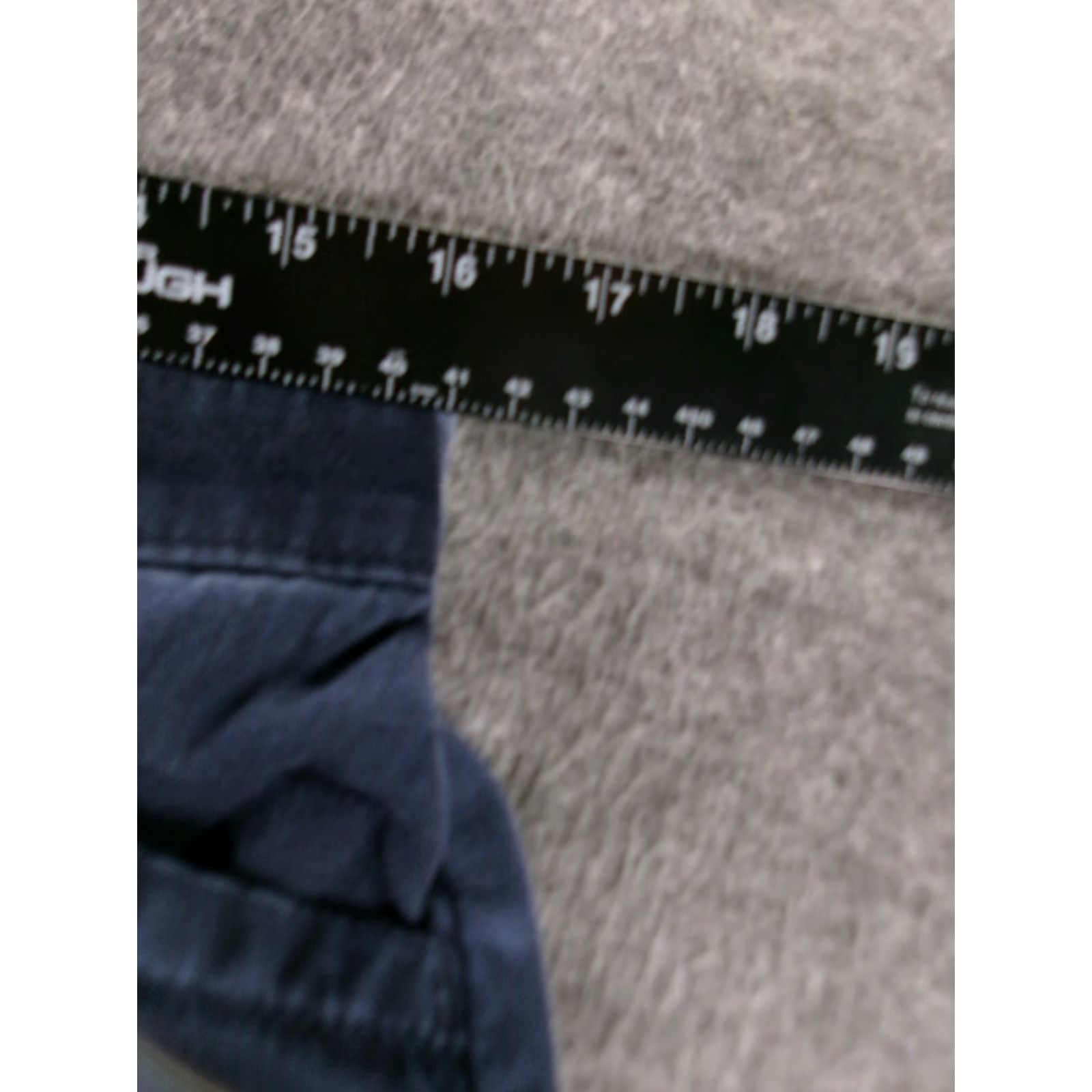 Lee Lee Pant Women 10P Petite Blue Chino Flat Front Mid Rise Casual Office Everyday Comfort Pockets Slim Straight Leg 28in Inseam Womens Size 32" / US 10 / IT 46 - 4 Thumbnail