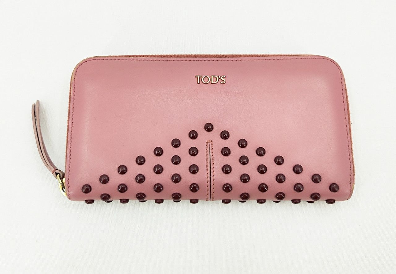 Tod's TOD'S zip around studs dusty pink long wallet Size ONE SIZE - 14 Thumbnail