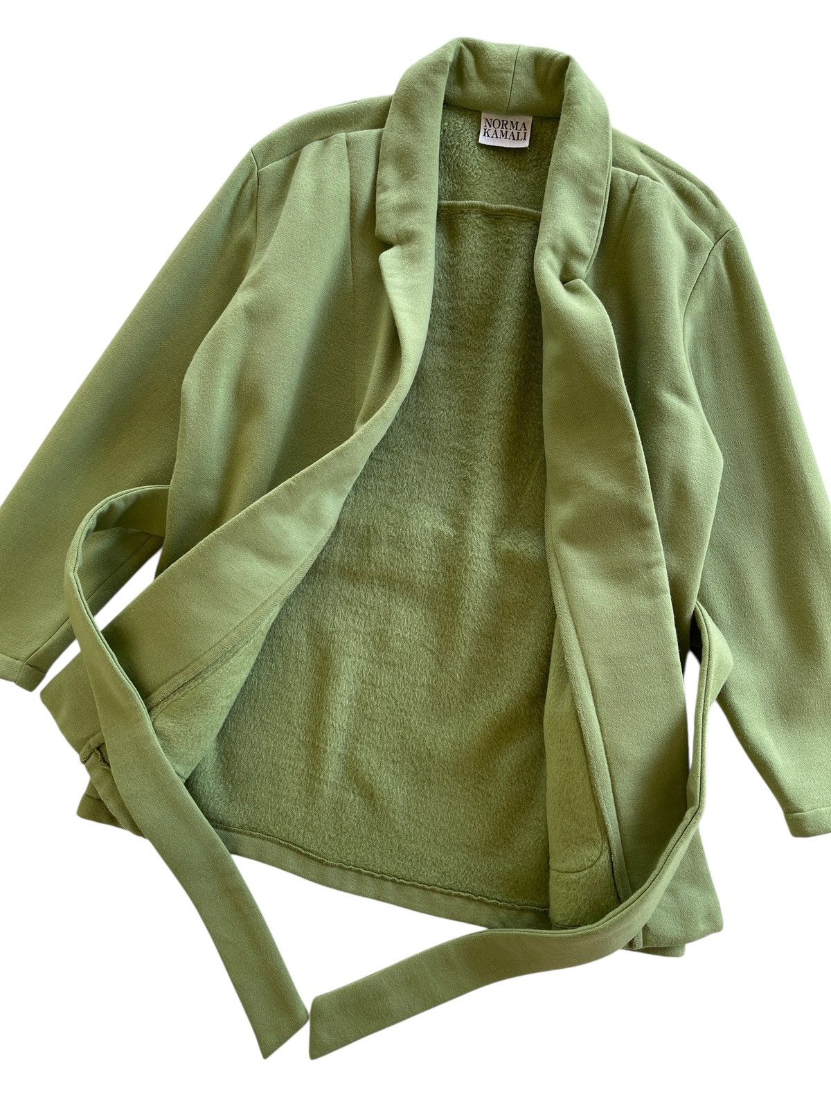 Norma Kamali Norma Kamali Acrylic Belted Jacket Coat Size M / US 6-8 / IT 42-44 - 4 Thumbnail
