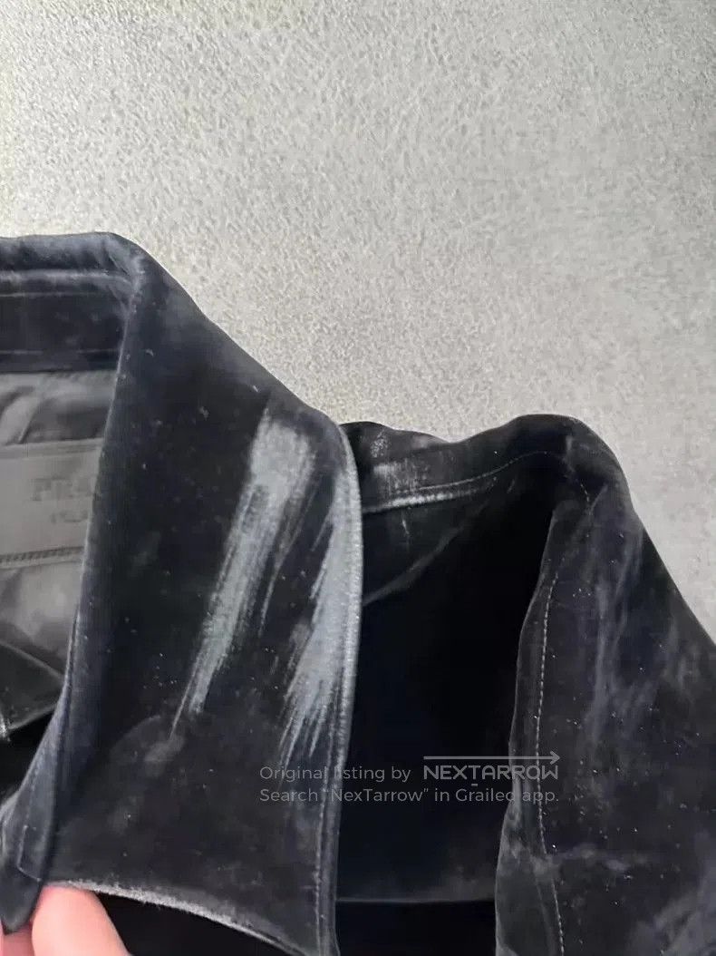 Prada Prada Velvet Suede Jacket Coat Size L. Size US L / EU 52-54 / 3 - 3 Thumbnail