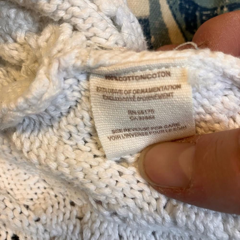 Free People Free People Crochet Button Down Cardigan in White Size M / US 6-8 / IT 42-44 - 9 Thumbnail