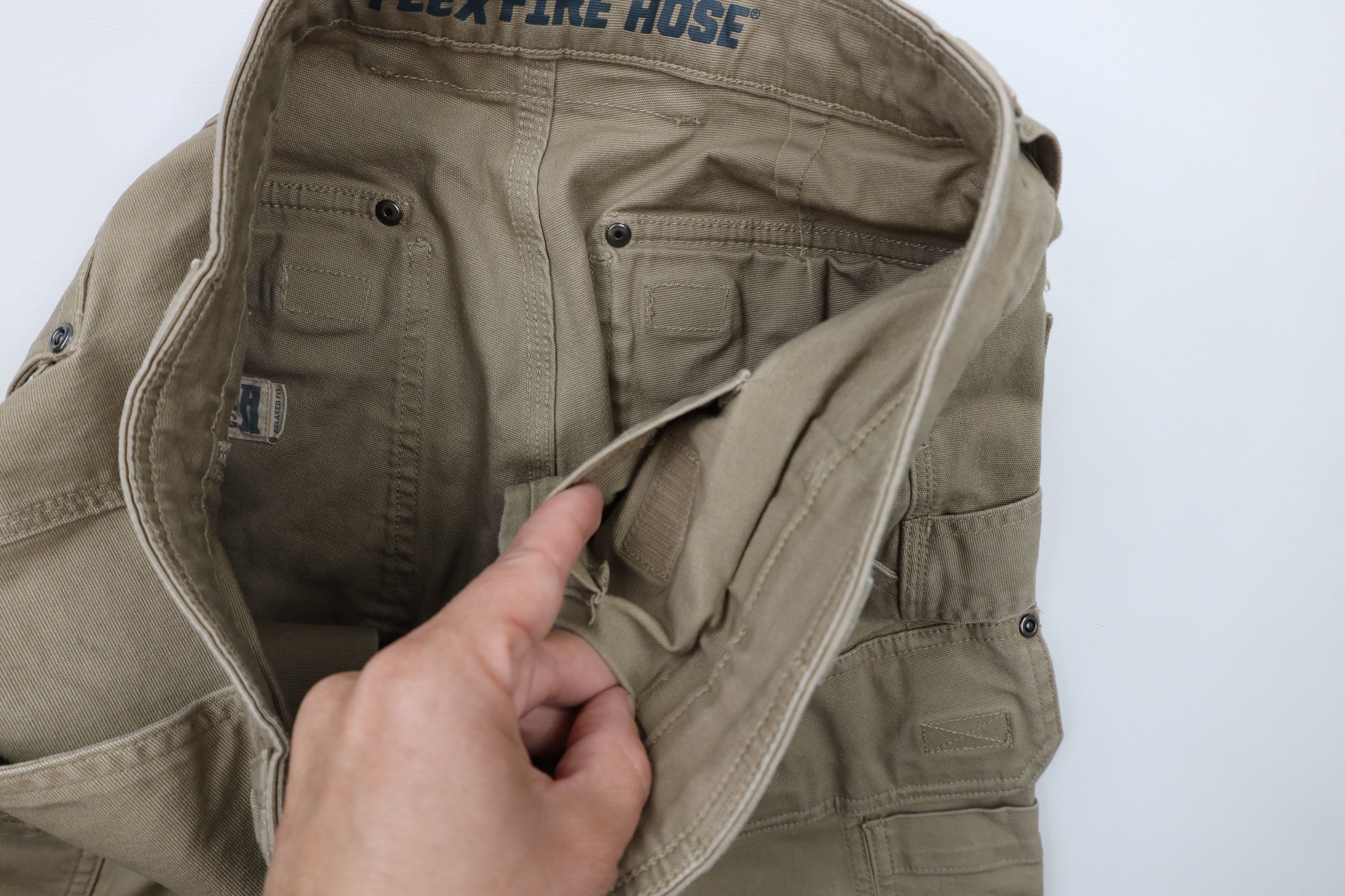 Duluth Trading Company × Vintage Duluth Trading Co Relaxed Fit Canvas Cargo Shorts Beige Size US 34 / EU 50 - 8 Thumbnail