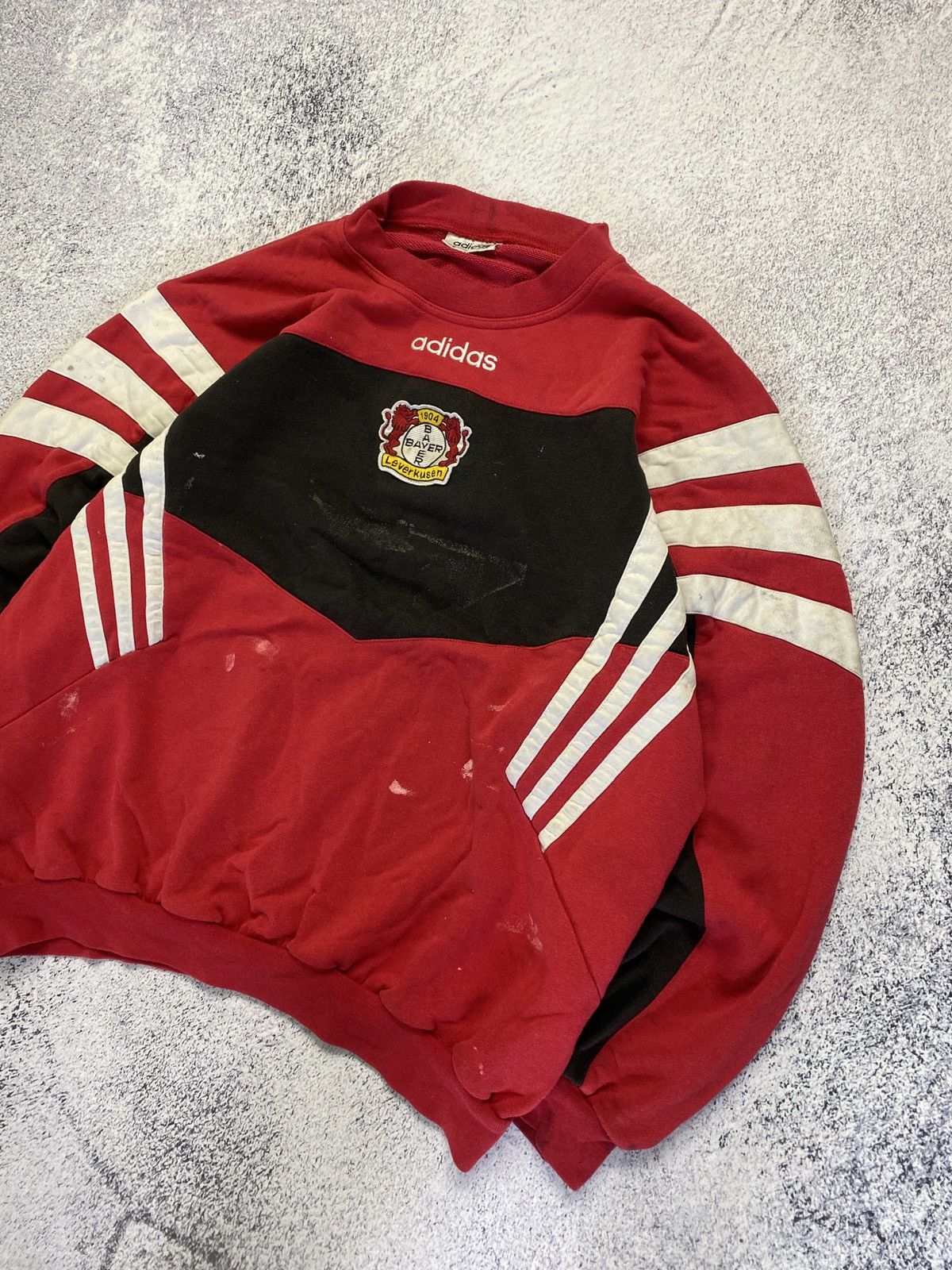 Adidas × Vintage Very Rare Adidas Bayer 04 Leverkusen Sweatshirt 90’s Vintage Size US XL / EU 56 / 4 - 2 Thumbnail