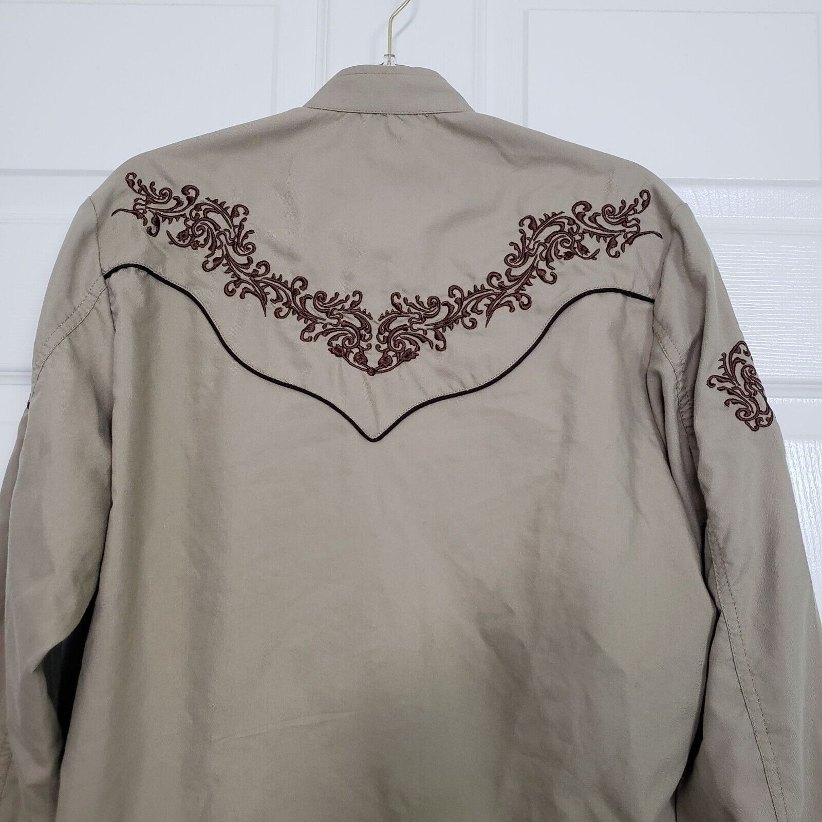 Designer Rangers Legend Embroidered Shirt Mens Size Small Brown Size S / US 4 / IT 40 - 10 Thumbnail