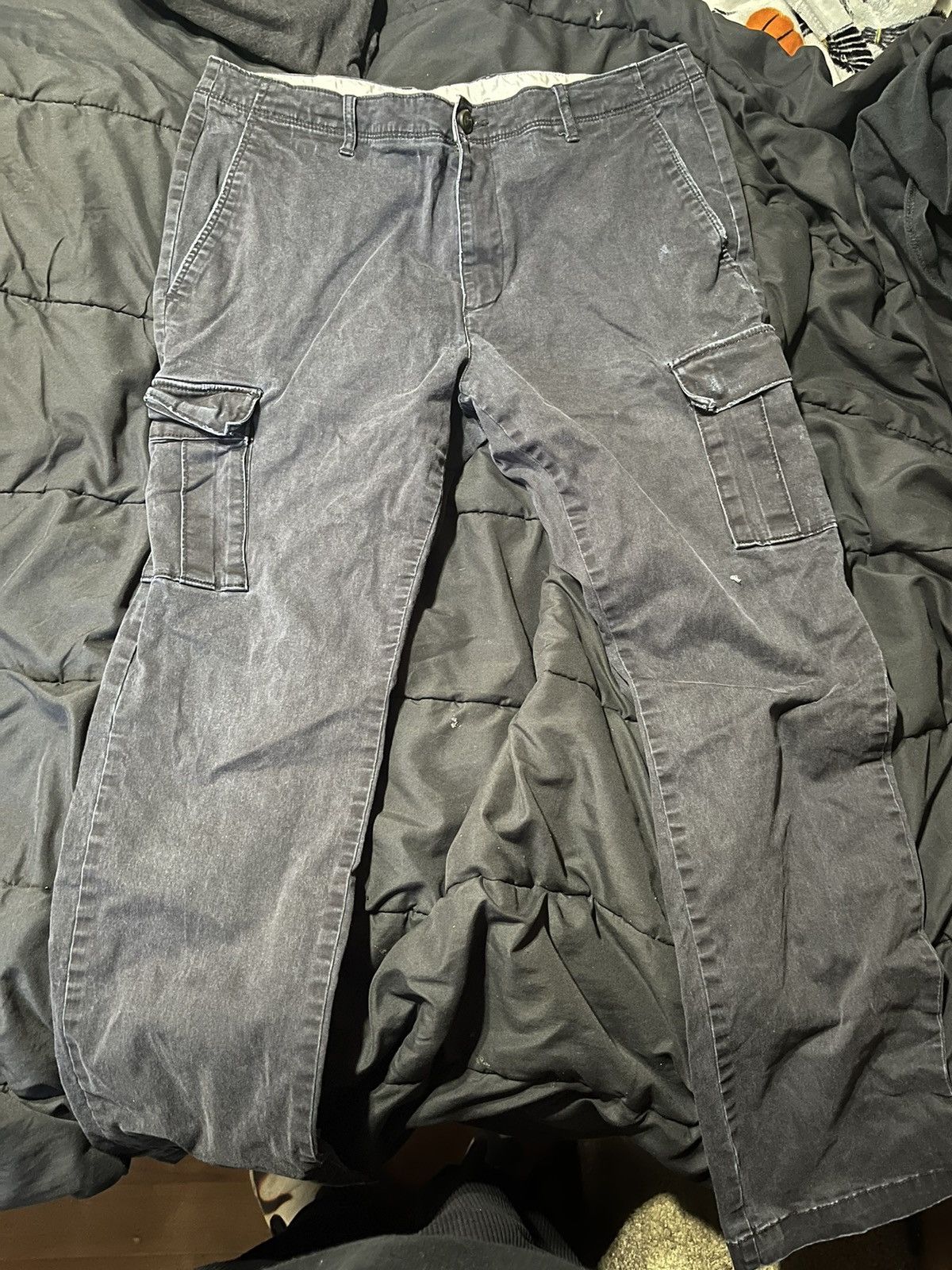 Vintage Faded black cargos Size US 34 / EU 50 - 1 Thumbnail