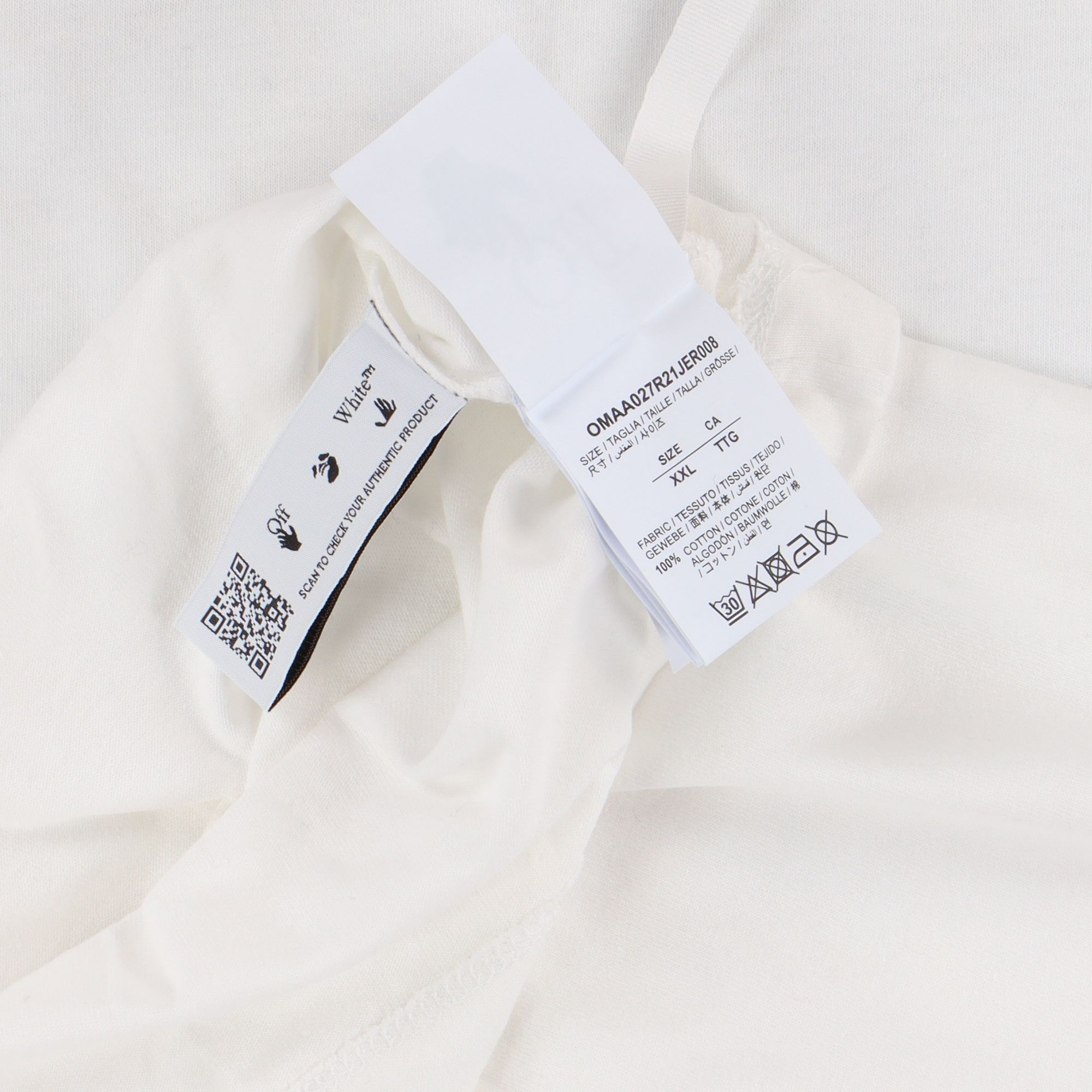 Off-White White Graff Logo T-Shirt Size US XXL / EU 58 / 5 - 7 Thumbnail