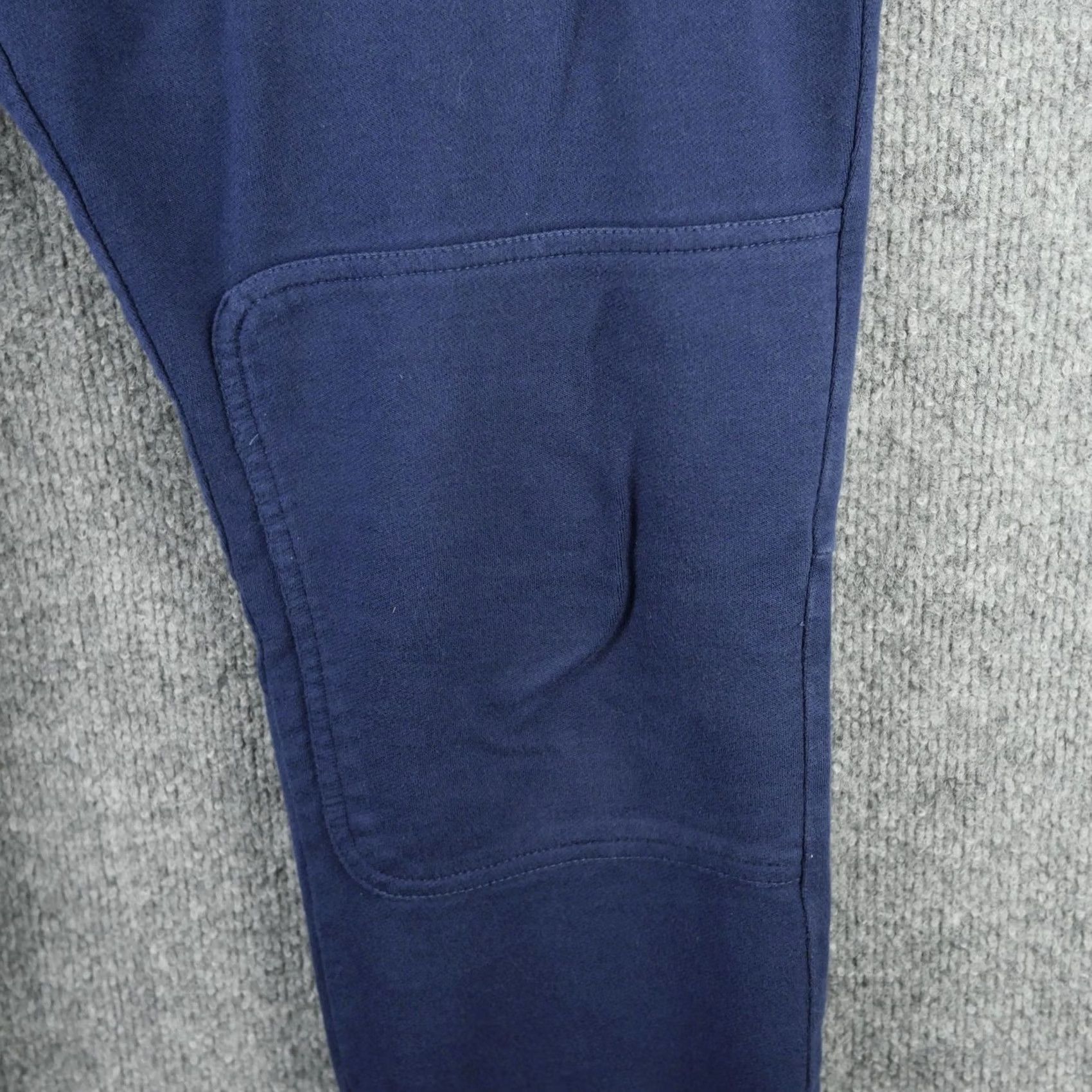 Adidas Adidas Originals Pants Mens Large Blue Fleece Joggers Sweatpants Zip Pockets Size US 33 - 4 Thumbnail