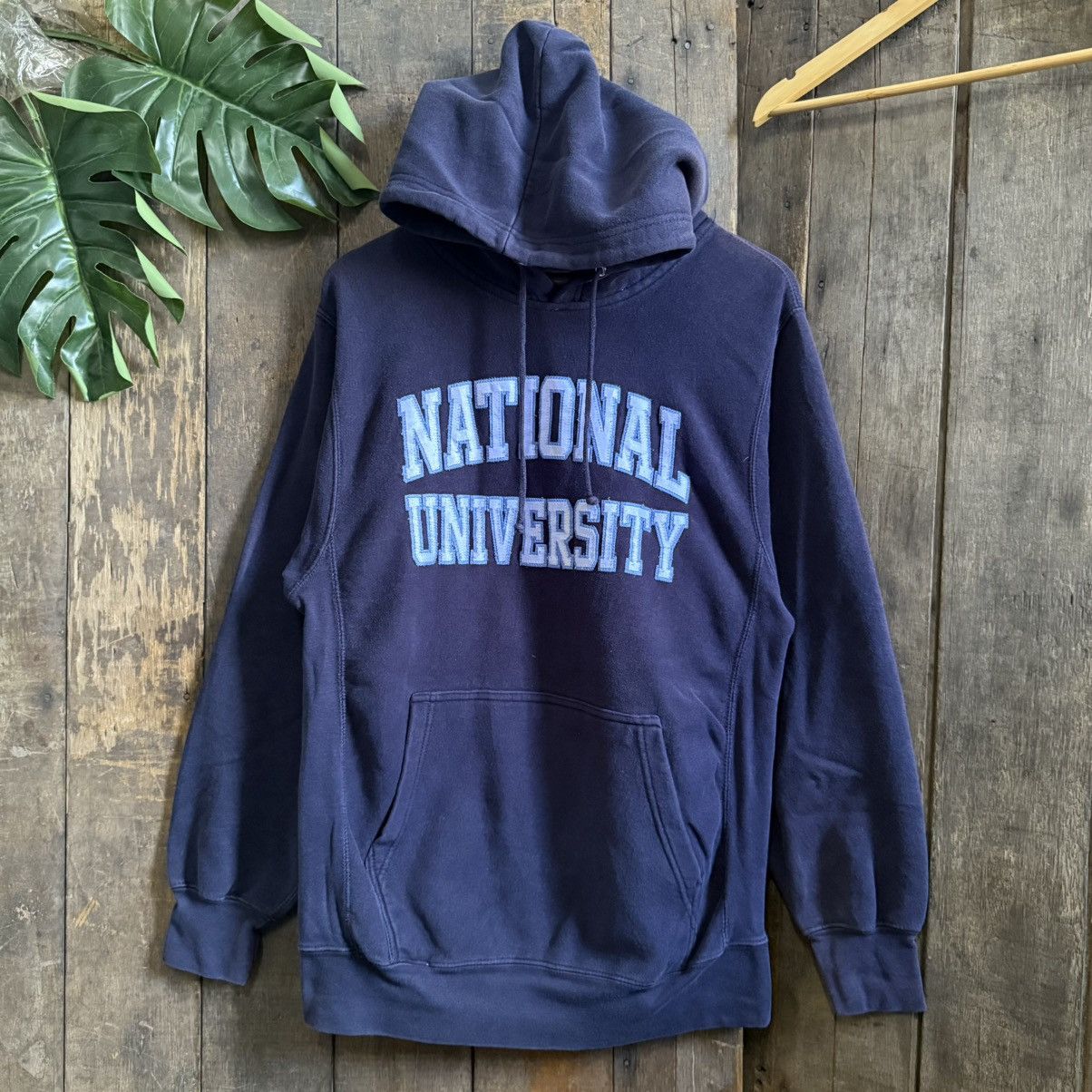 Vintage Vintage National University Hoodie Size US M / EU 48-50 / 2 - 1 Thumbnail