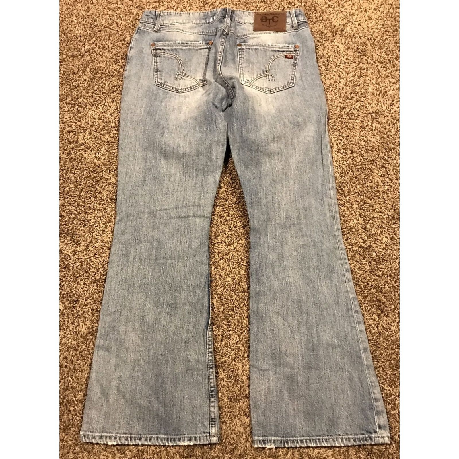 CO Bootheel Denim Jeans Womens 31 X 30 Light Wash A39 Denim Bootcut 30 Inseam Women Blue Regular Tapered Gloves? Size 24" / US 00 / IT 34 - 4 Thumbnail