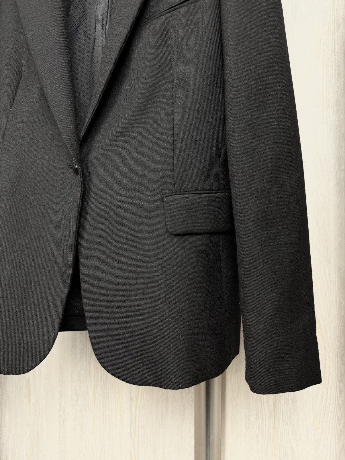 Sandro Sandro Paris black wool blend 1 button blazer Size M / US 6-8 / IT 42-44 - 4 Thumbnail