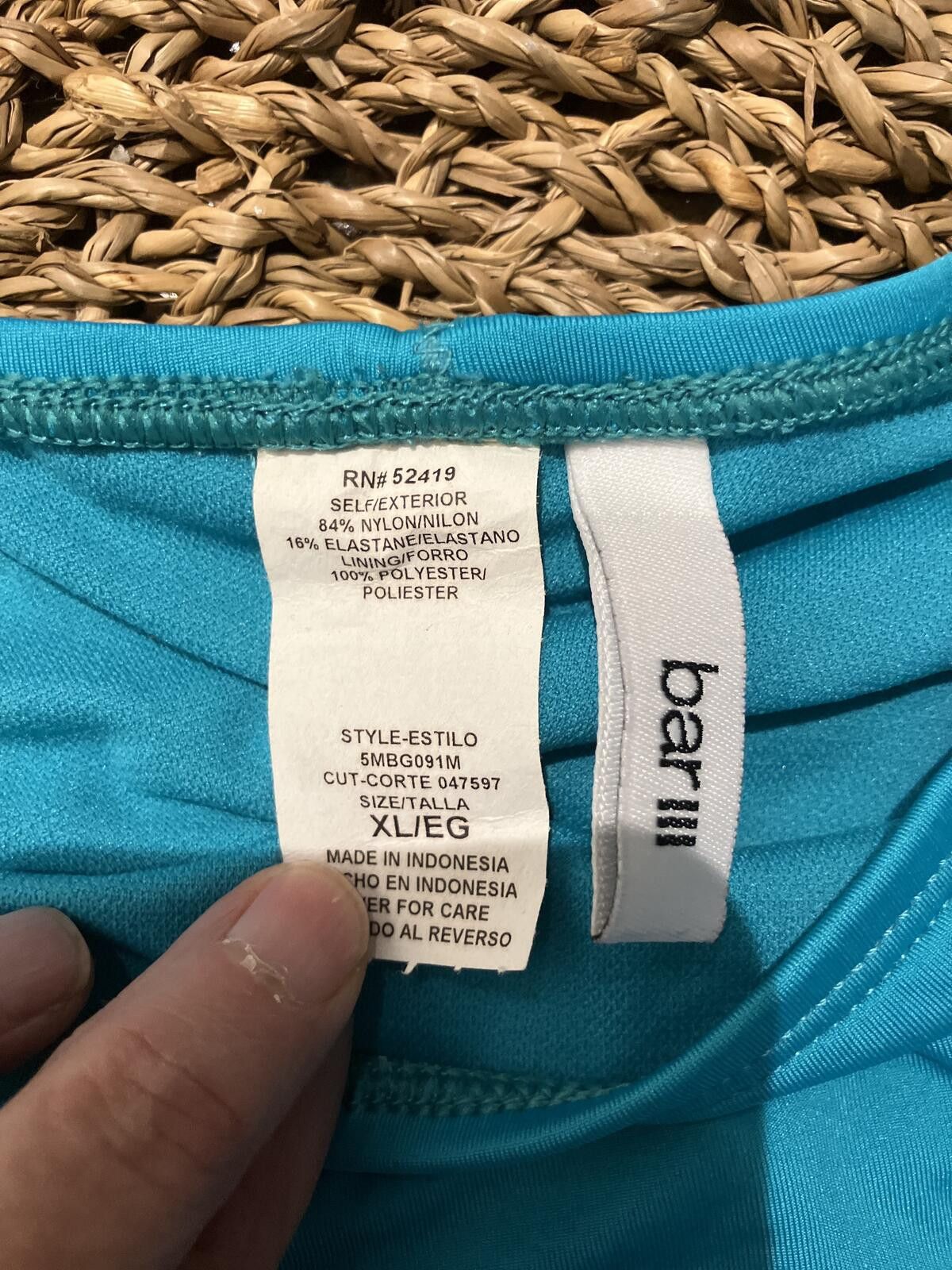 Bar III NWT Bar III Teal Bikini Bottoms XL Size ONE SIZE - 3 Thumbnail