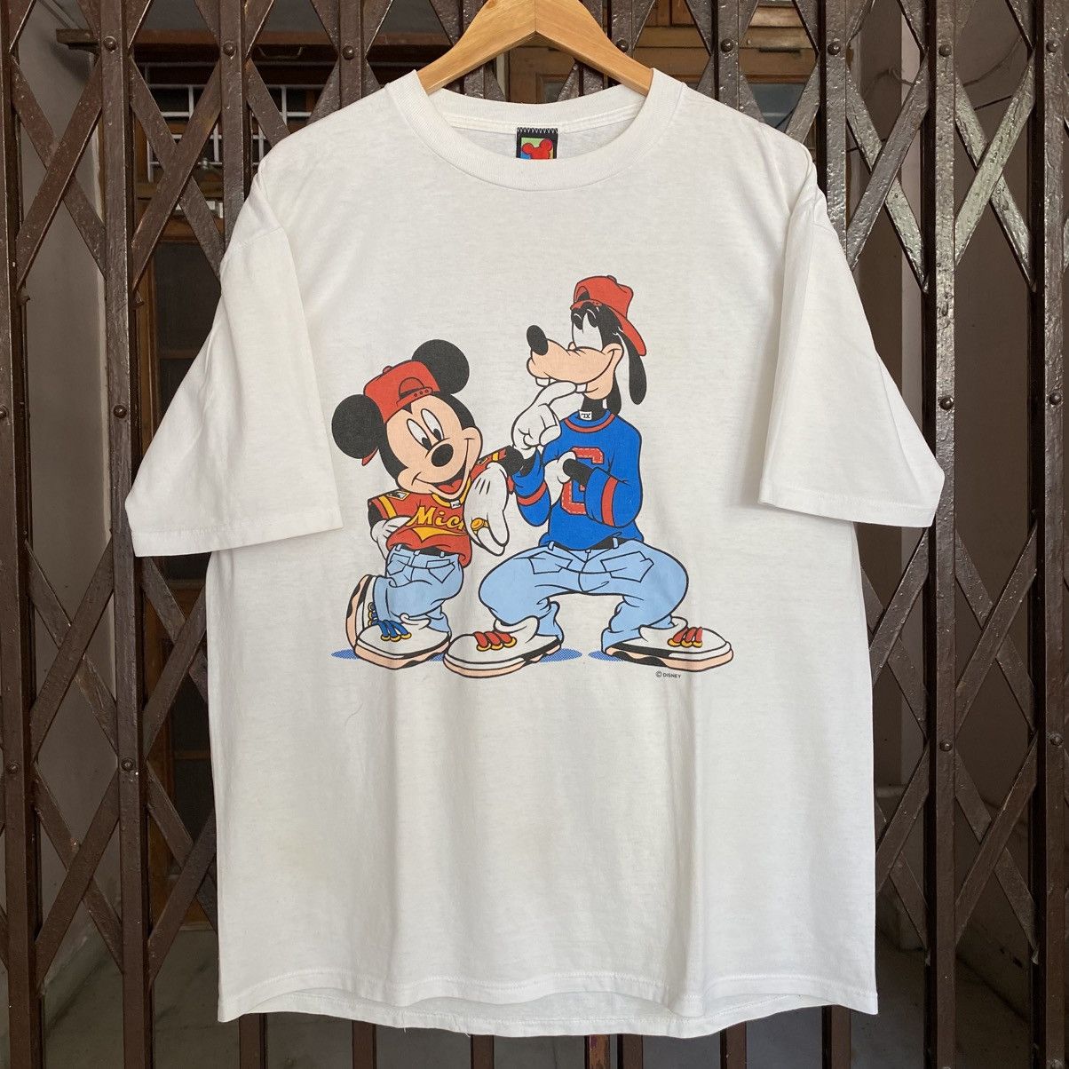 Band Tees 90s Vintage Mickey and Goofy T-shirt Size US L / EU 52-54 / 3 - 1 Thumbnail