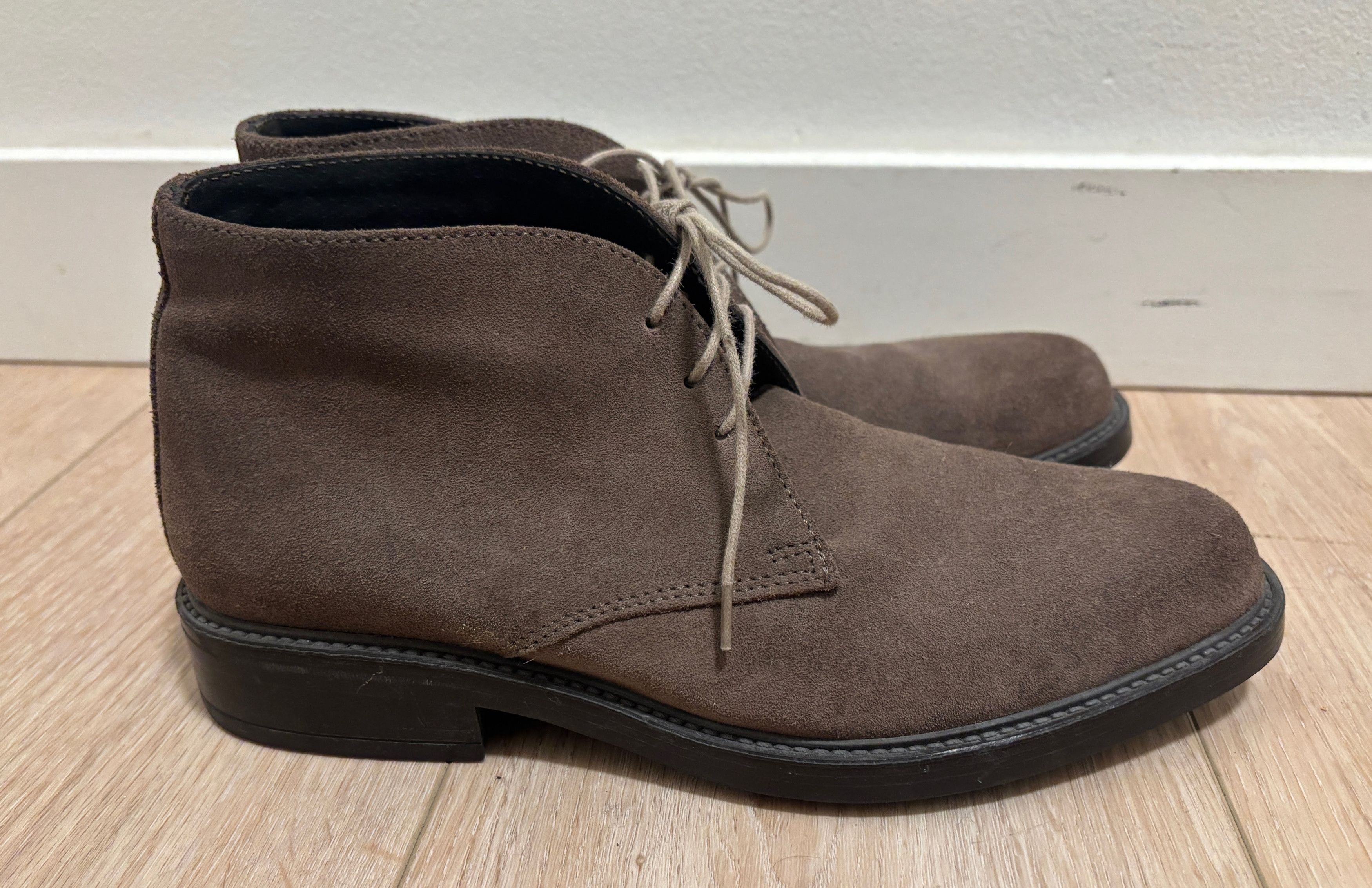 Boggi $280 Light Brown/ Taupe Suede Chukka Boots/ Shoes EU 40 US 7 Size US 8 / EU 41 - 5 Thumbnail