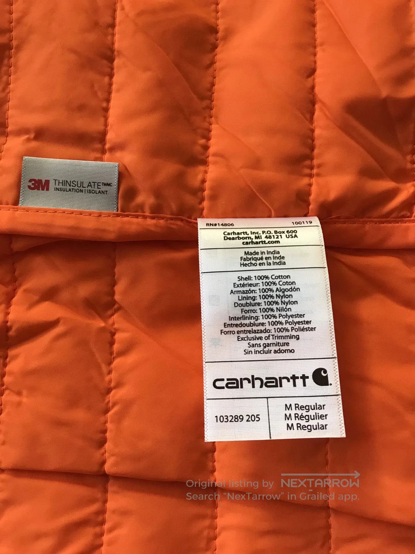 Carhartt Carhartt 103289 M65 Work Jacket. Size US M / EU 48-50 / 2 - 9 Thumbnail