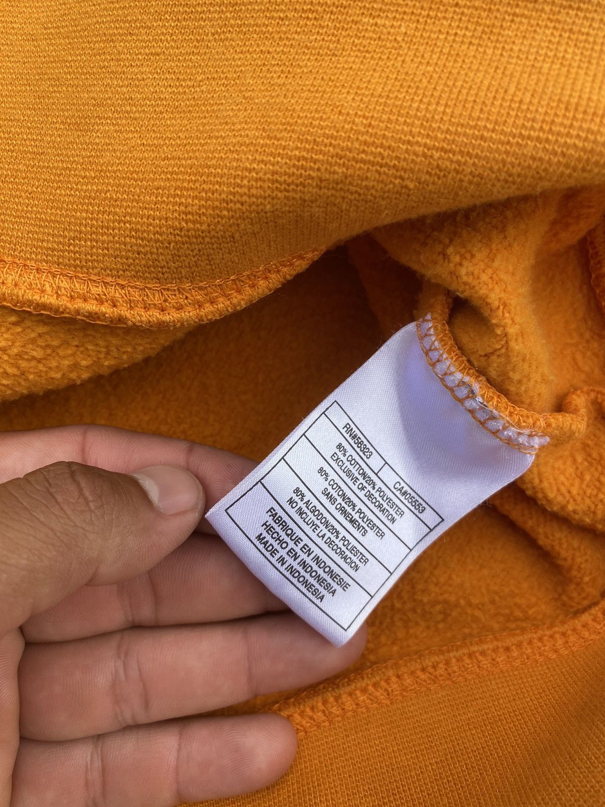 Nike × Vintage Vintage Y2k Nike Mustard Yellow Hoodie Size US L / EU 52-54 / 3 - 5 Thumbnail