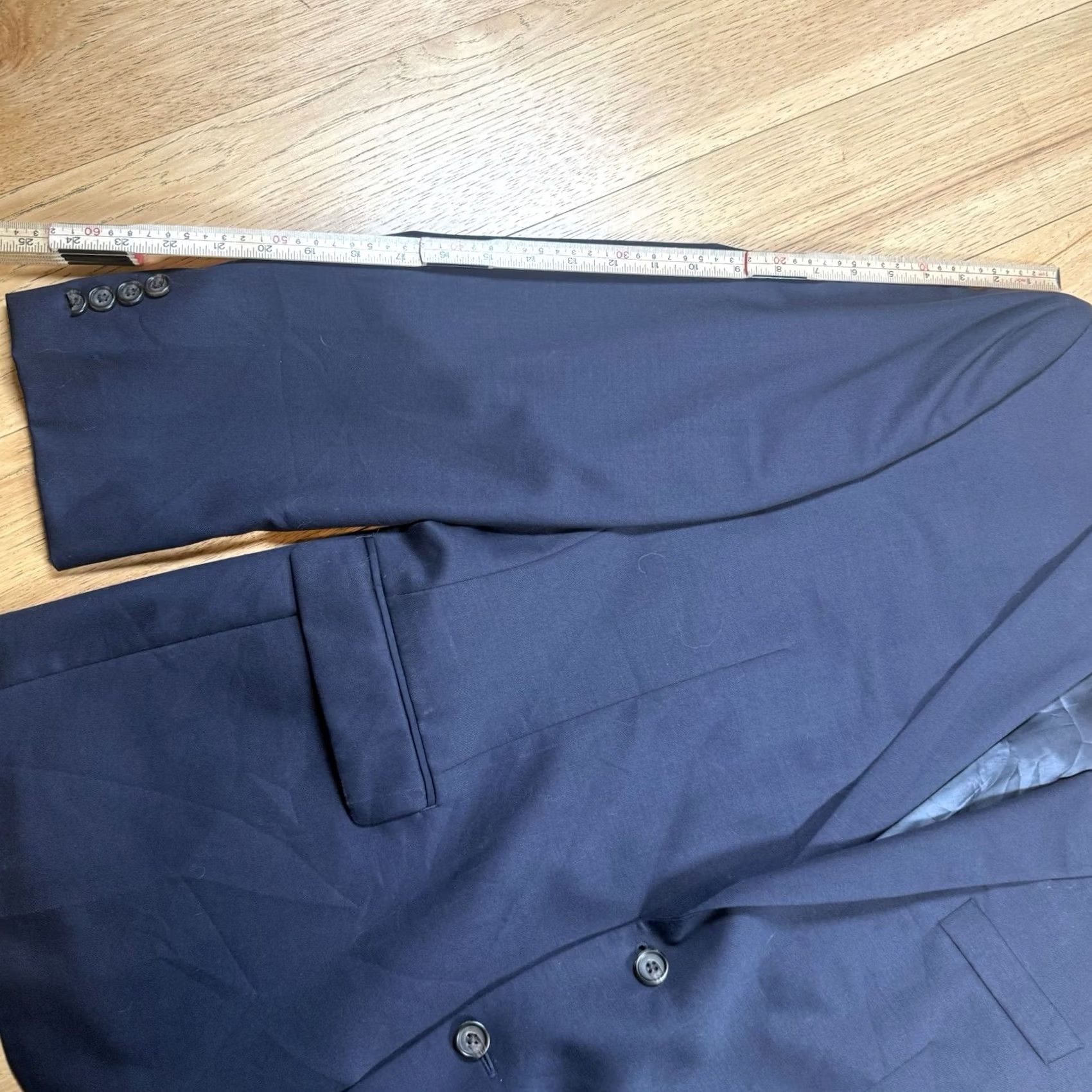 Ralph Lauren Lauren Ralph Lauren Wool Blazer Mens 44R Sport Coat Navy Blue Size 44R - 6 Thumbnail