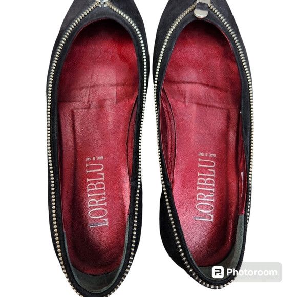 Other Loriblu ballet flats Slip-on Size 37 EU black suede Size US 6 / IT 36 - 4 Thumbnail