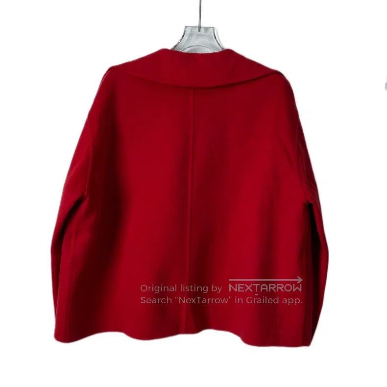Hermes Hermes Red Zipper Short Cashmere Top Size XXS / US 00 / IT 34 - 2 Thumbnail