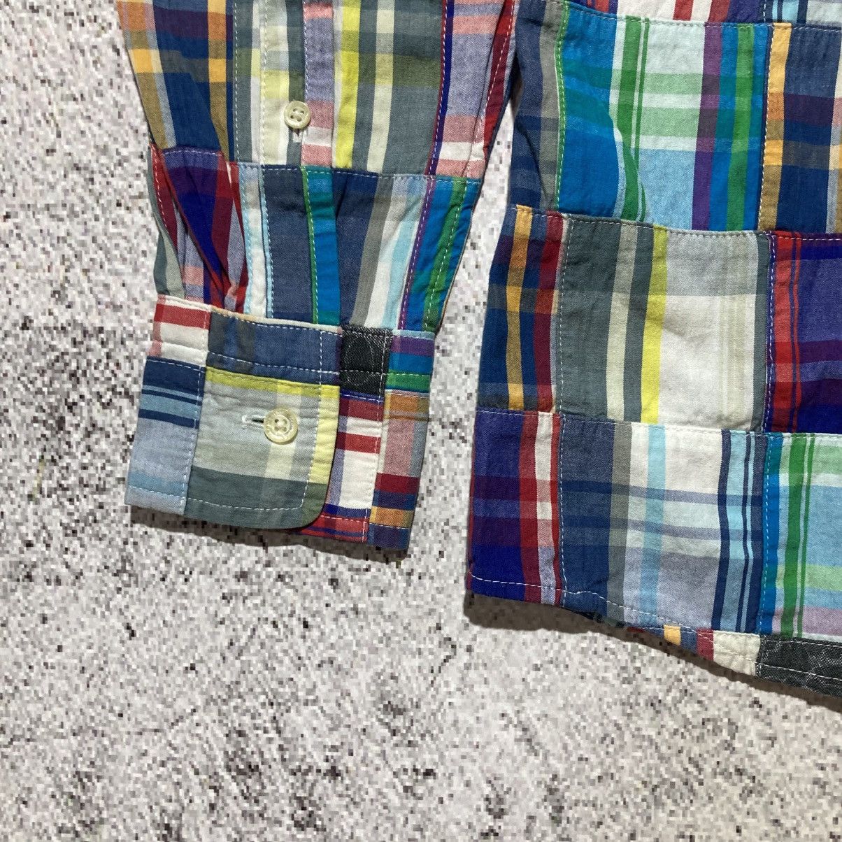 Bape OG Bape A Bathing Ape Camo Patchwork Long Slevee Shirt Size US S / EU 44-46 / 1 - 14 Thumbnail