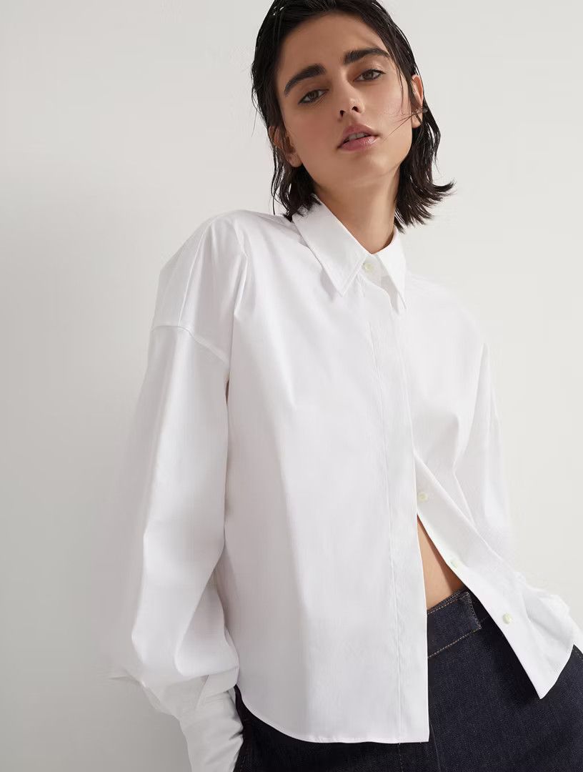 Brunello Cucinelli o1la1rc1a0425 Blouse in White Size S / US 4 / IT 40 - 3 Thumbnail