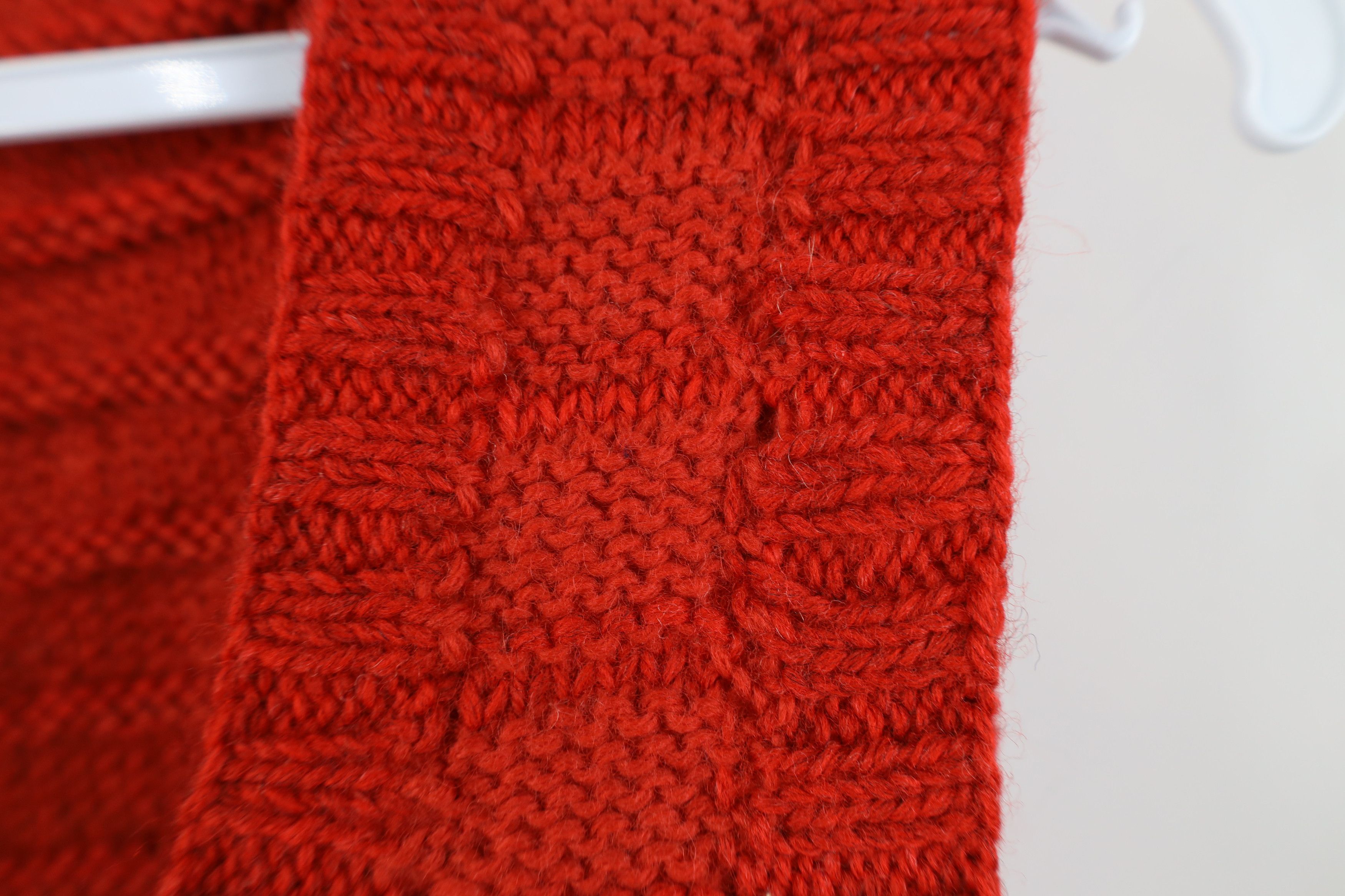 Vintage Vintage 60s Streetwear Crochet Open Front Sweater Vest Red Size S / US 4 / IT 40 - 4 Thumbnail