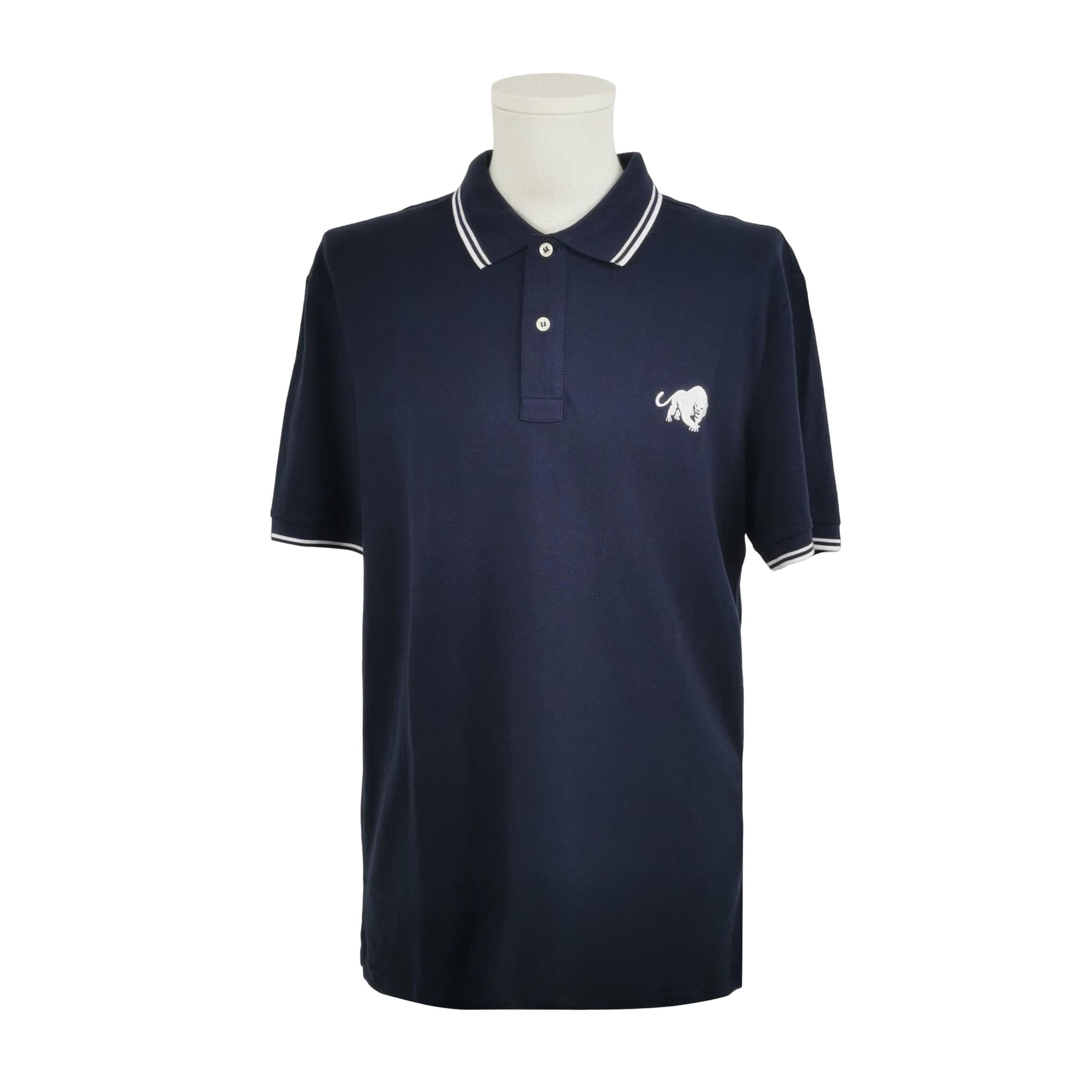 Prada Prada Striped Embroidered Polo Shirt XL Size US XL / EU 56 / 4 - 1 Thumbnail