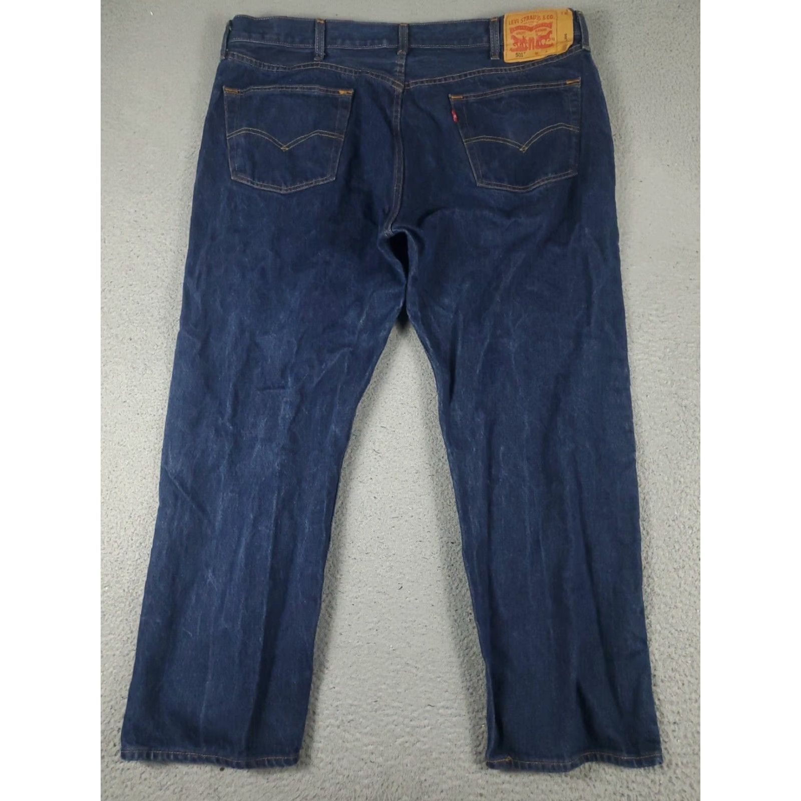 Levi's Levis 501 Blue Straight Leg Jeans Mens 44x30 Cotton Regular Fit Size US 44 / EU 60 - 6 Thumbnail